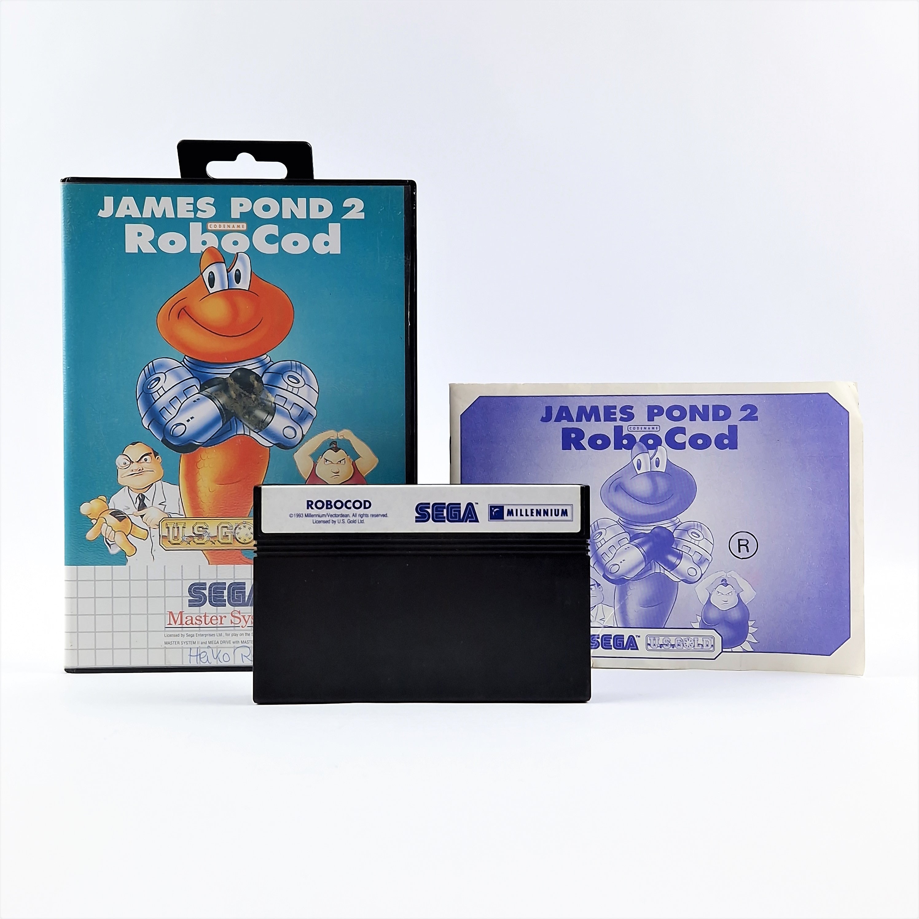 Sega Master System Spiel: James Pond 2 Codename Robocod - OVP PAL Game - Gut