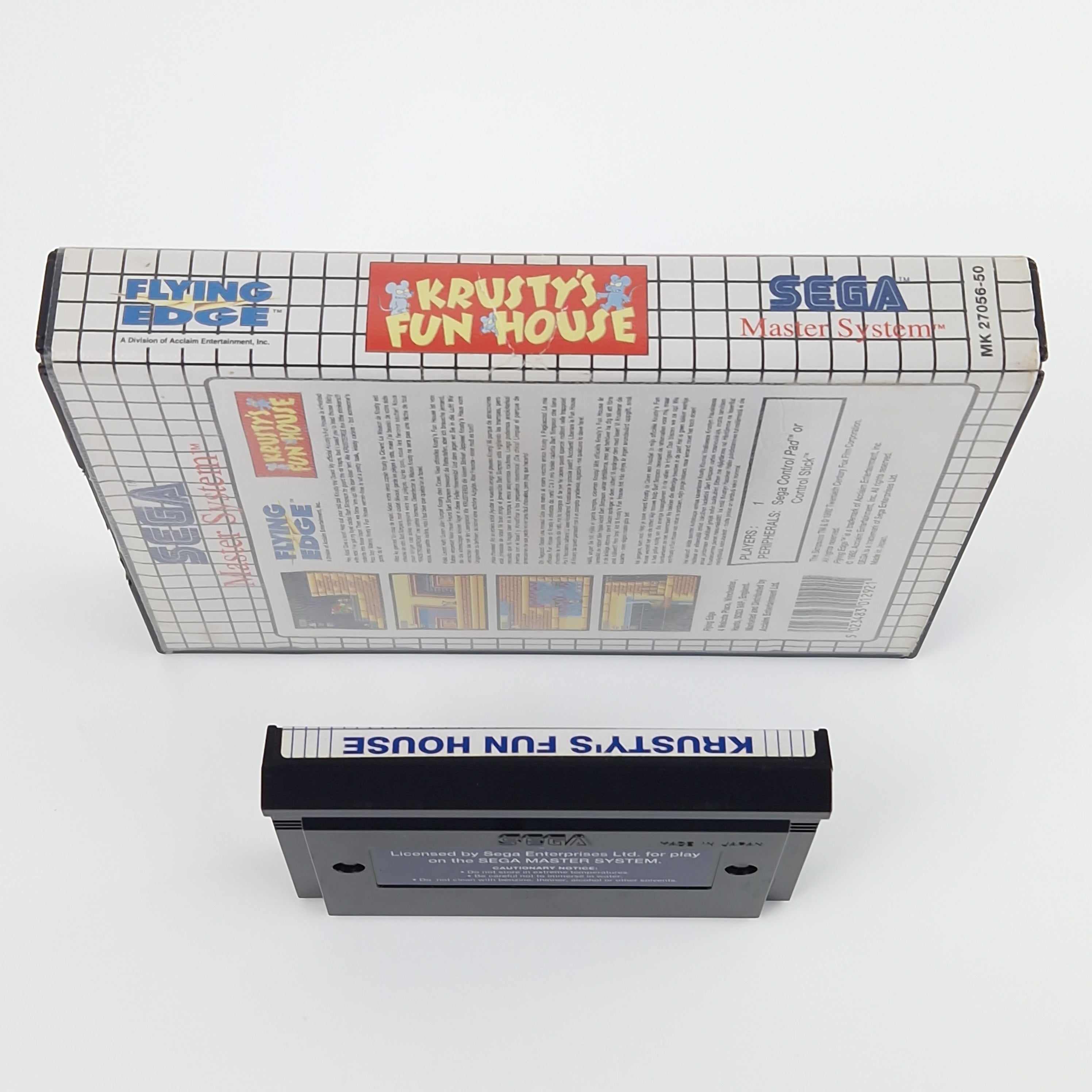 Sega Master System Spiel – Krustys Fun House OVP PAL