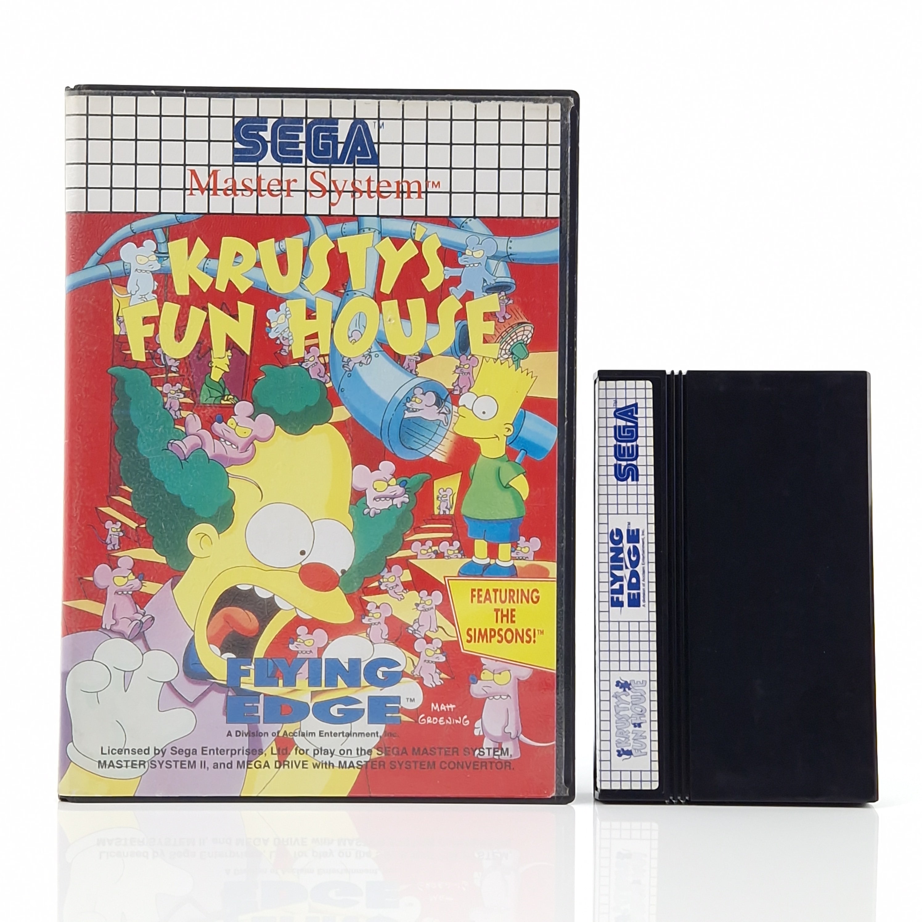 Sega Master System Spiel – Krustys Fun House OVP PAL