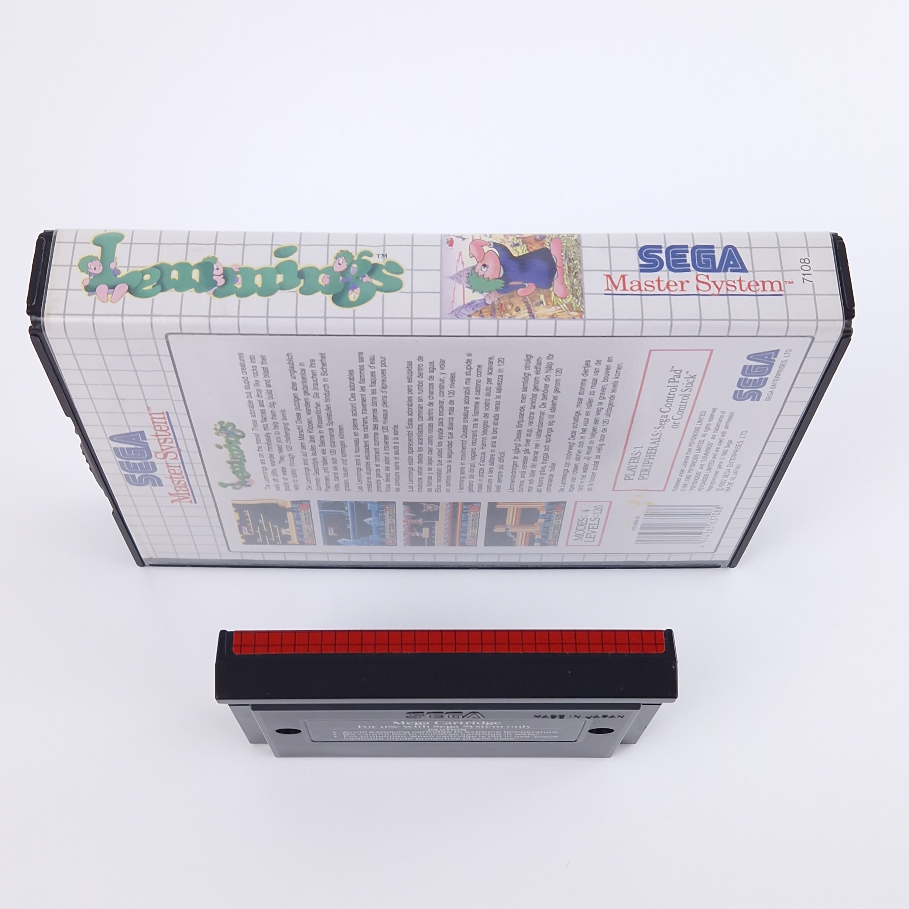 Sega Master System Spiel – Lemmings Modul OVP PAL