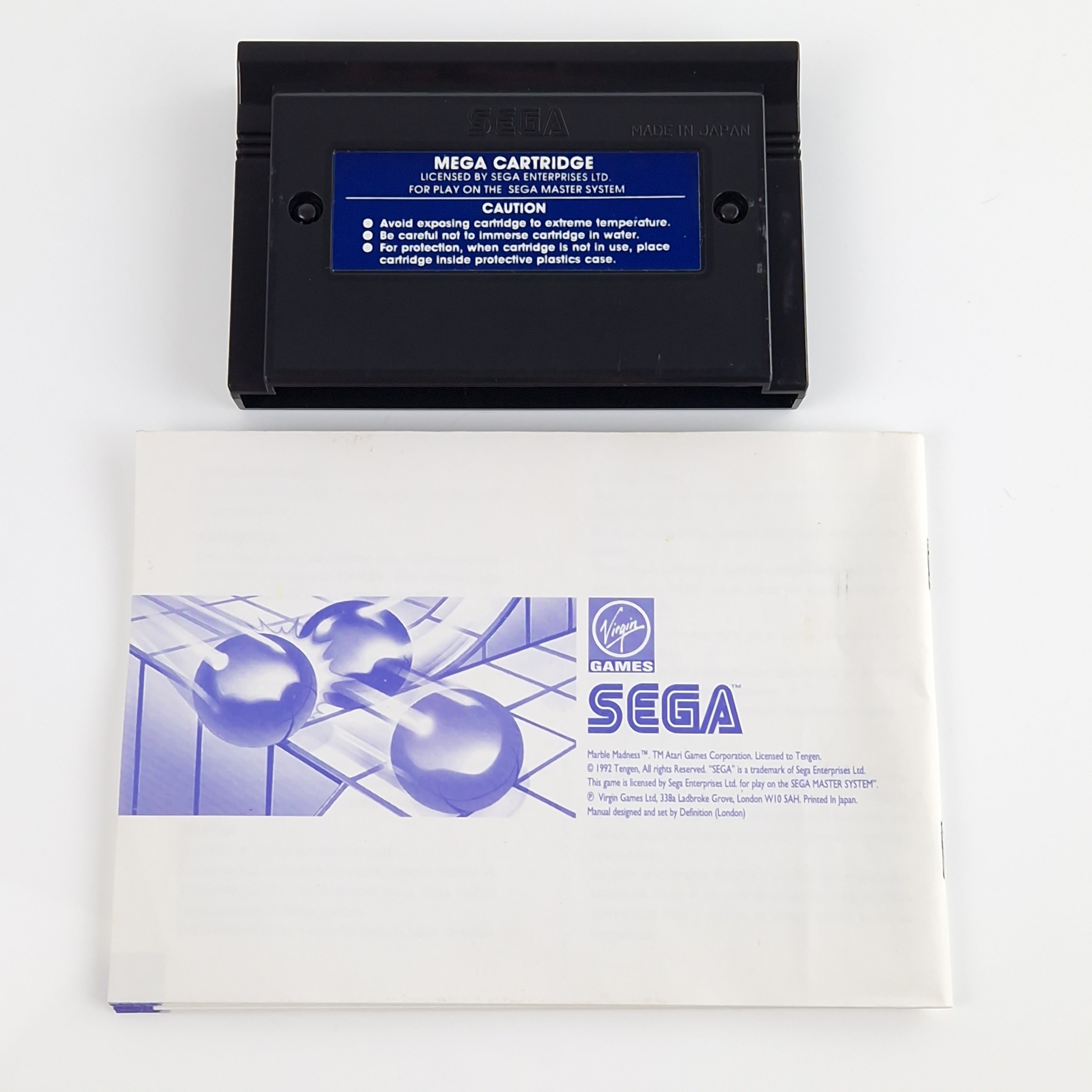 Sega Master System Spiel – Marble Madness Modul OVP PAL