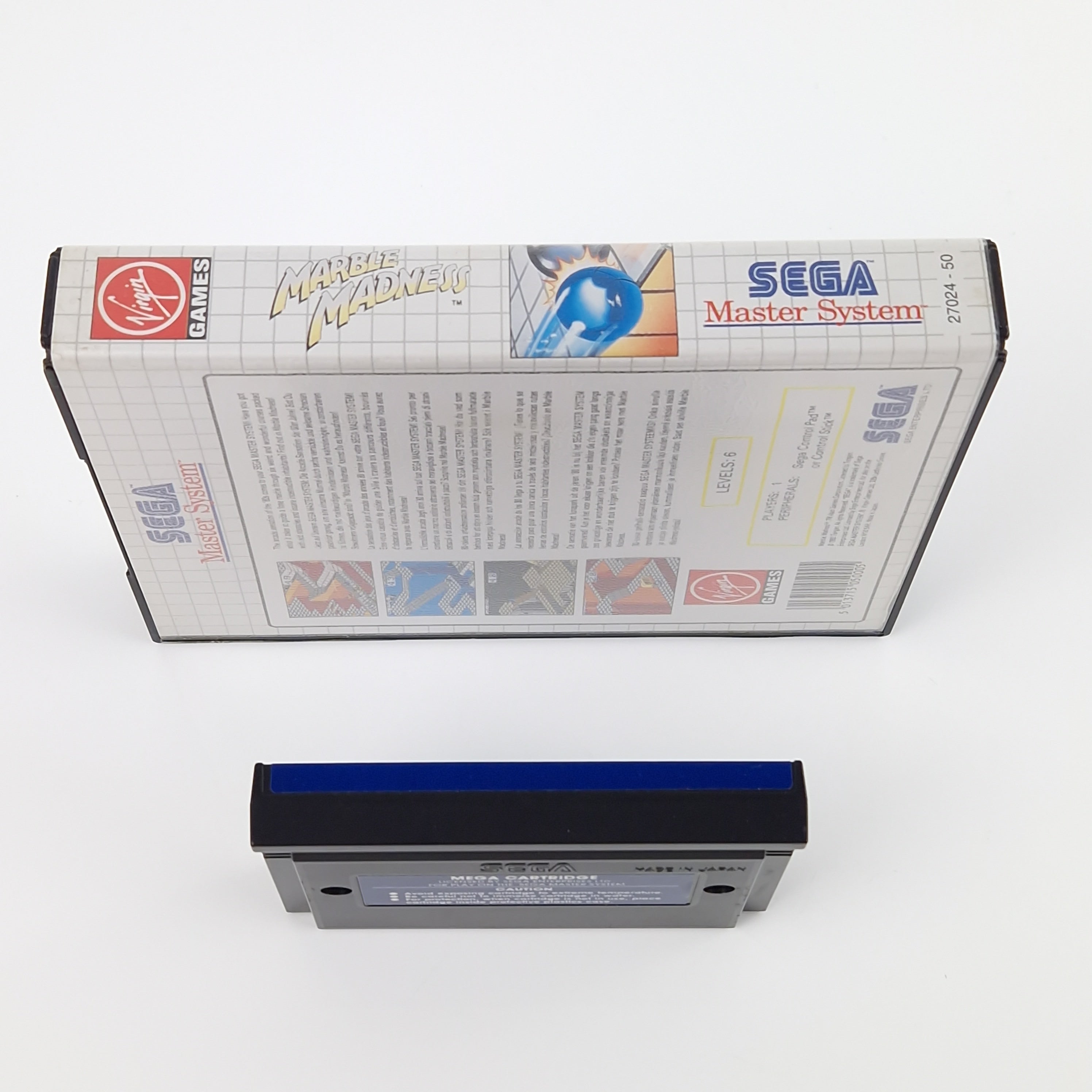 Sega Master System Spiel – Marble Madness Modul OVP PAL