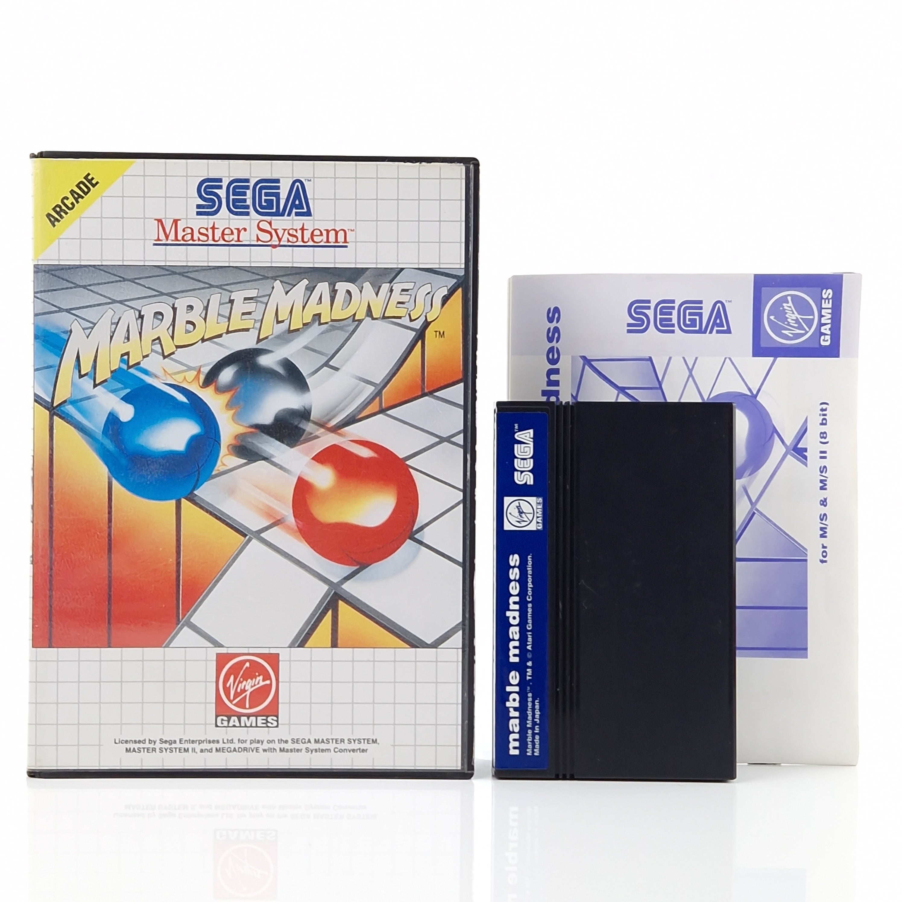 Sega Master System Spiel – Marble Madness Modul OVP PAL