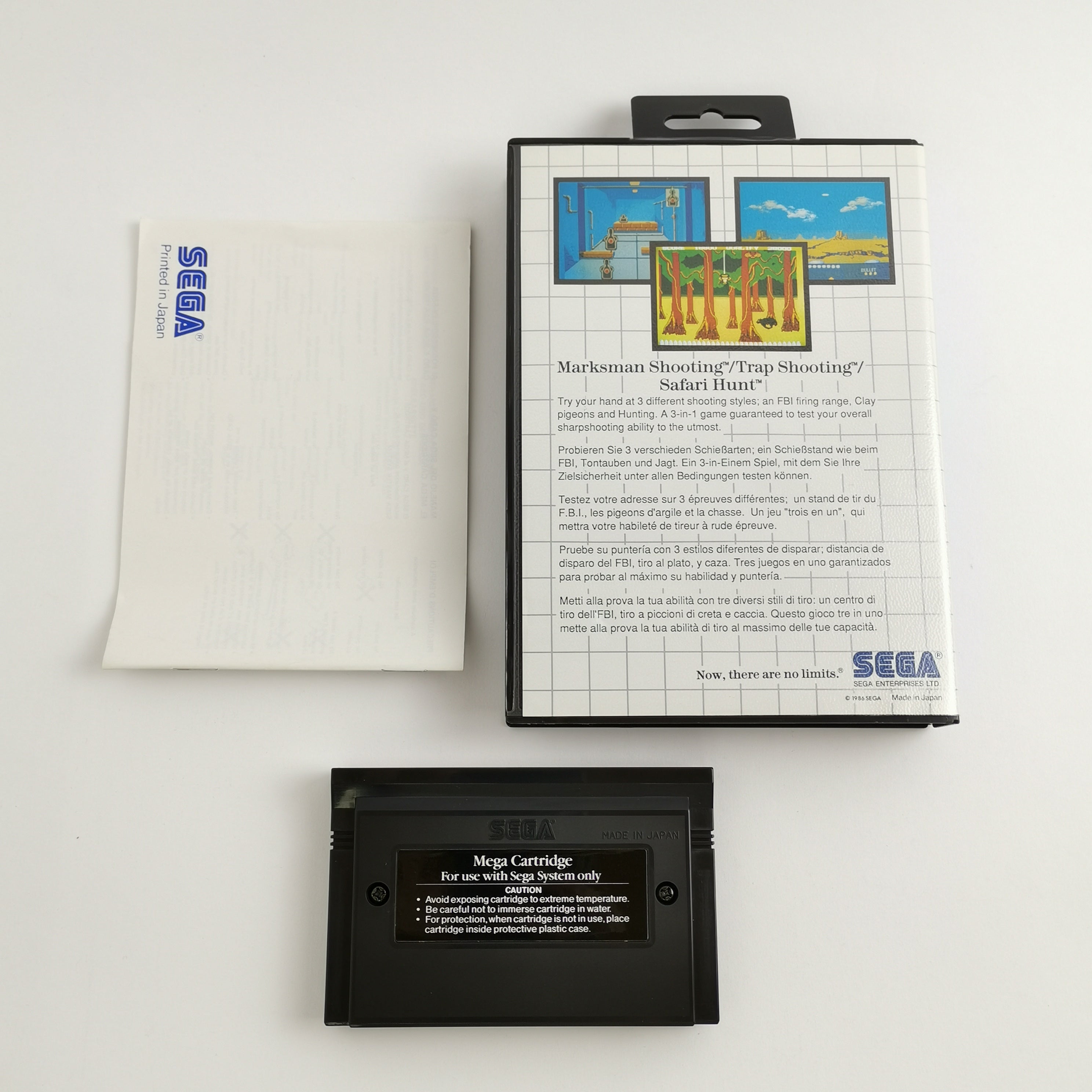 Sega Master System Spiel – Marksman Trap Safari Hunt OVP PAL