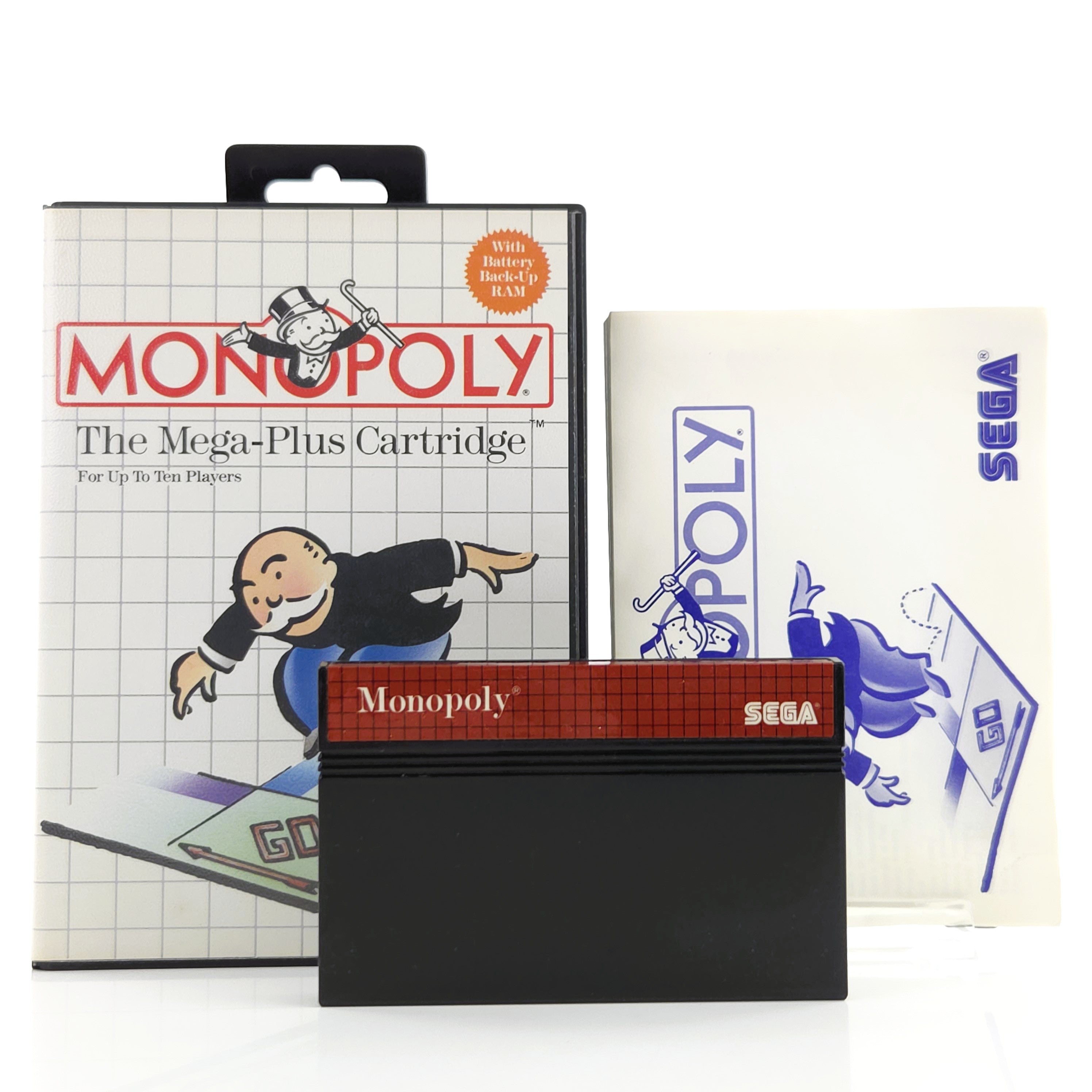 Sega Master System Spiel Monopoly MS Modul OVP PAL EUR