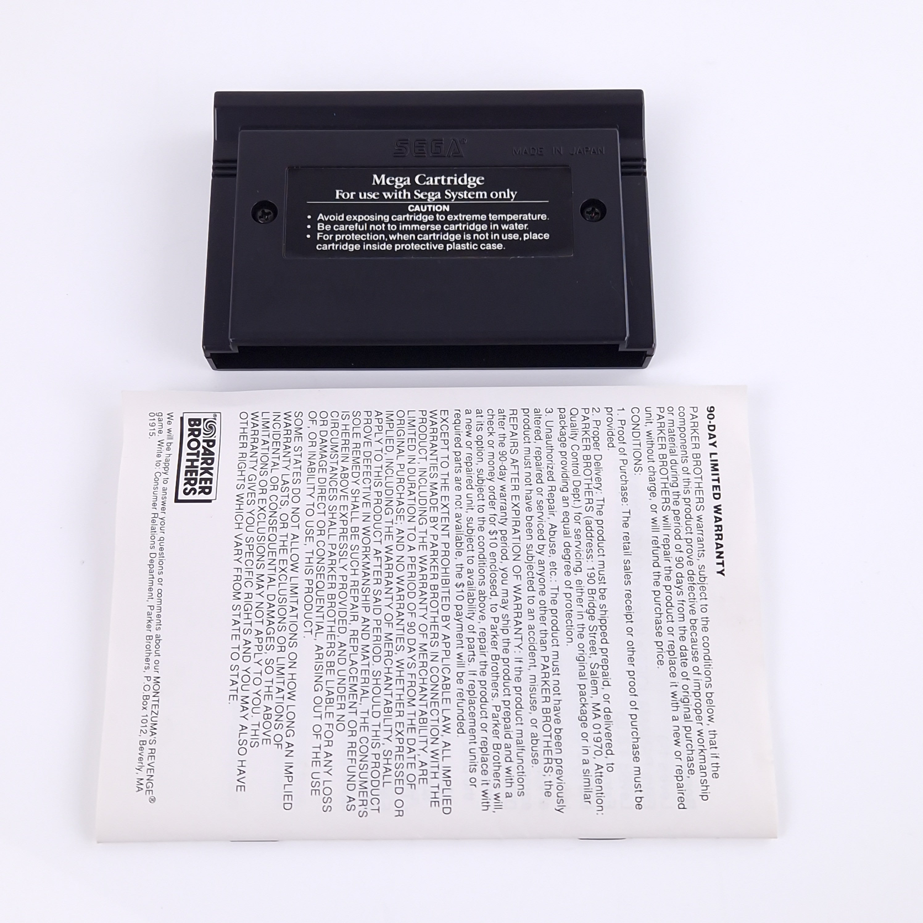 Sega Master System Spiel – Montezumas Revenge OVP PAL