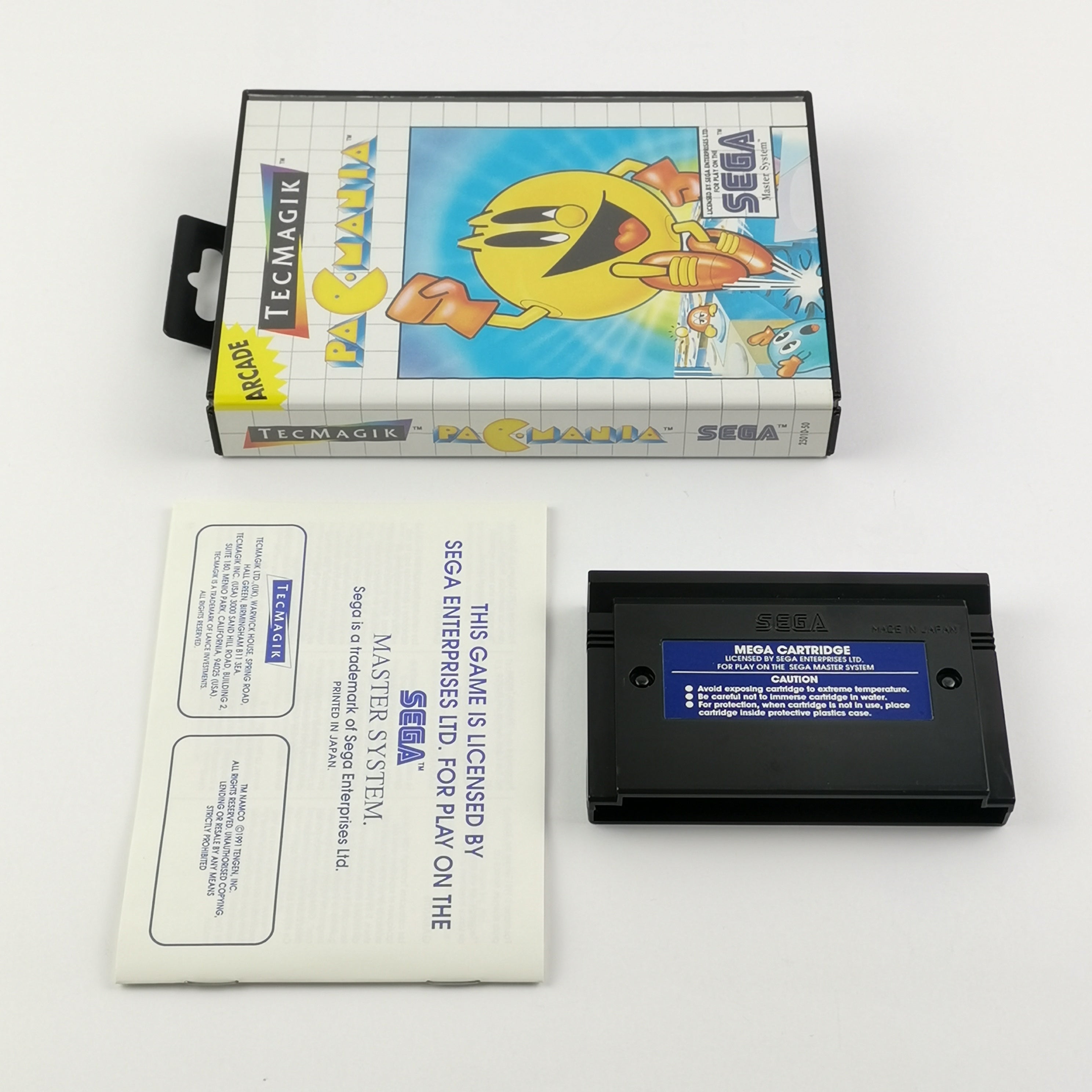Sega Master System Spiel – Pac-Mania OVP Anleitung PAL