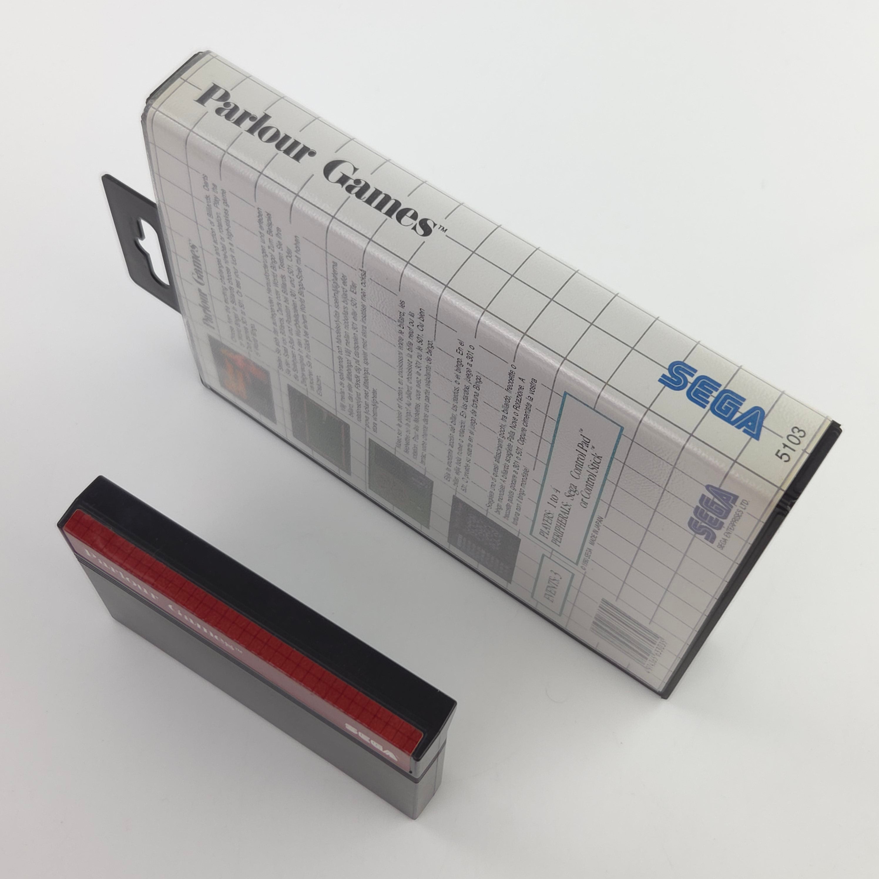 Sega Master System Spiel Parlour Games MS Modul OVP PAL
