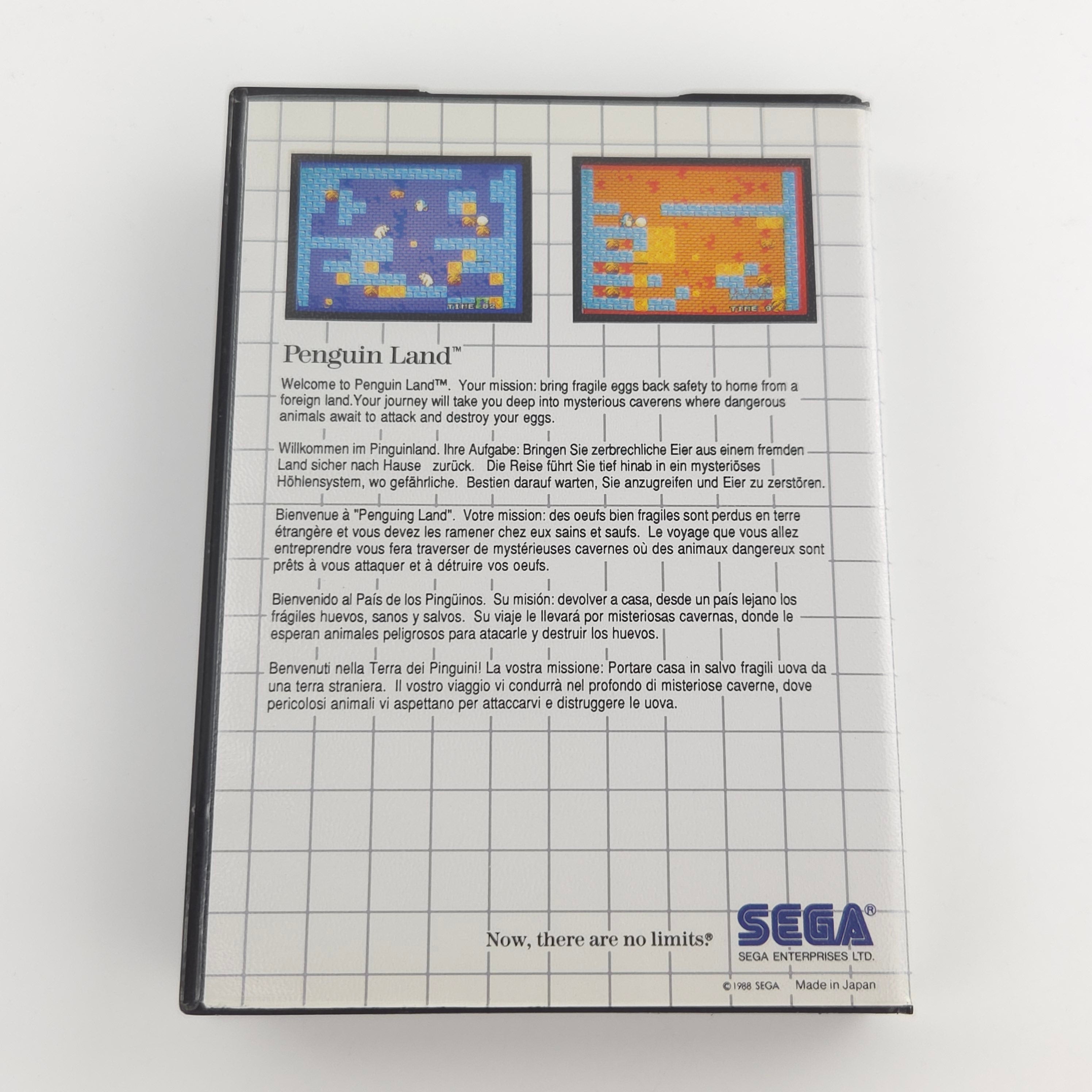 Sega Master System Spiel Penguin Land Mega Cartridge OVP PAL