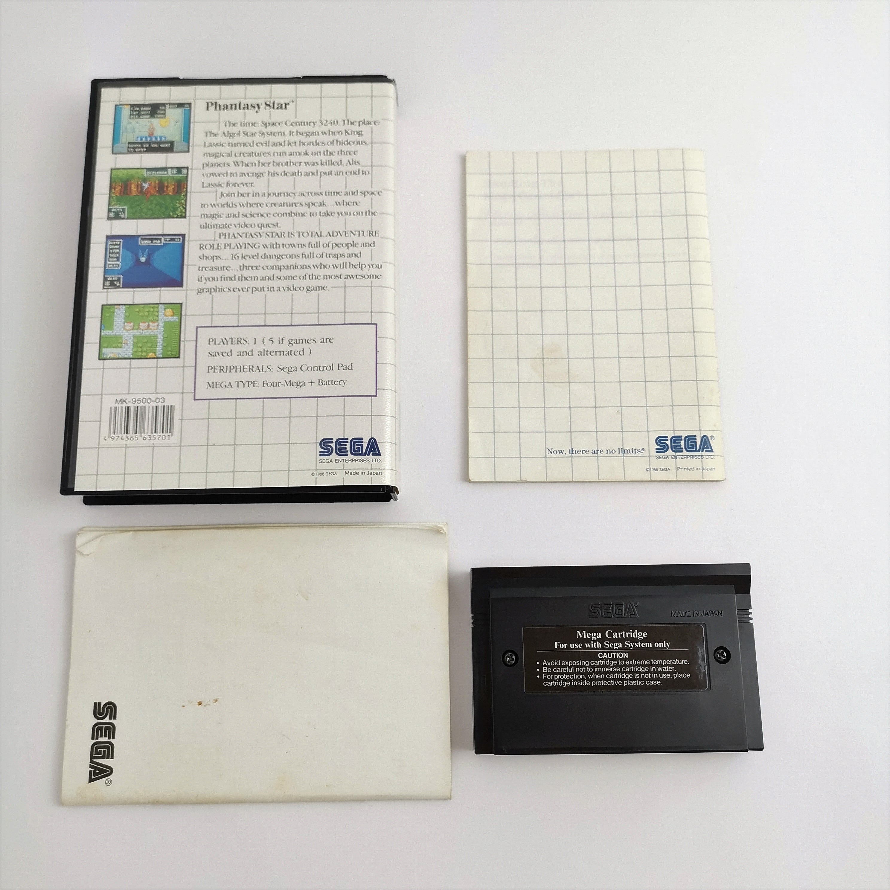 Sega Master System Spiel – Phantasy Star mit Anleitungen OVP