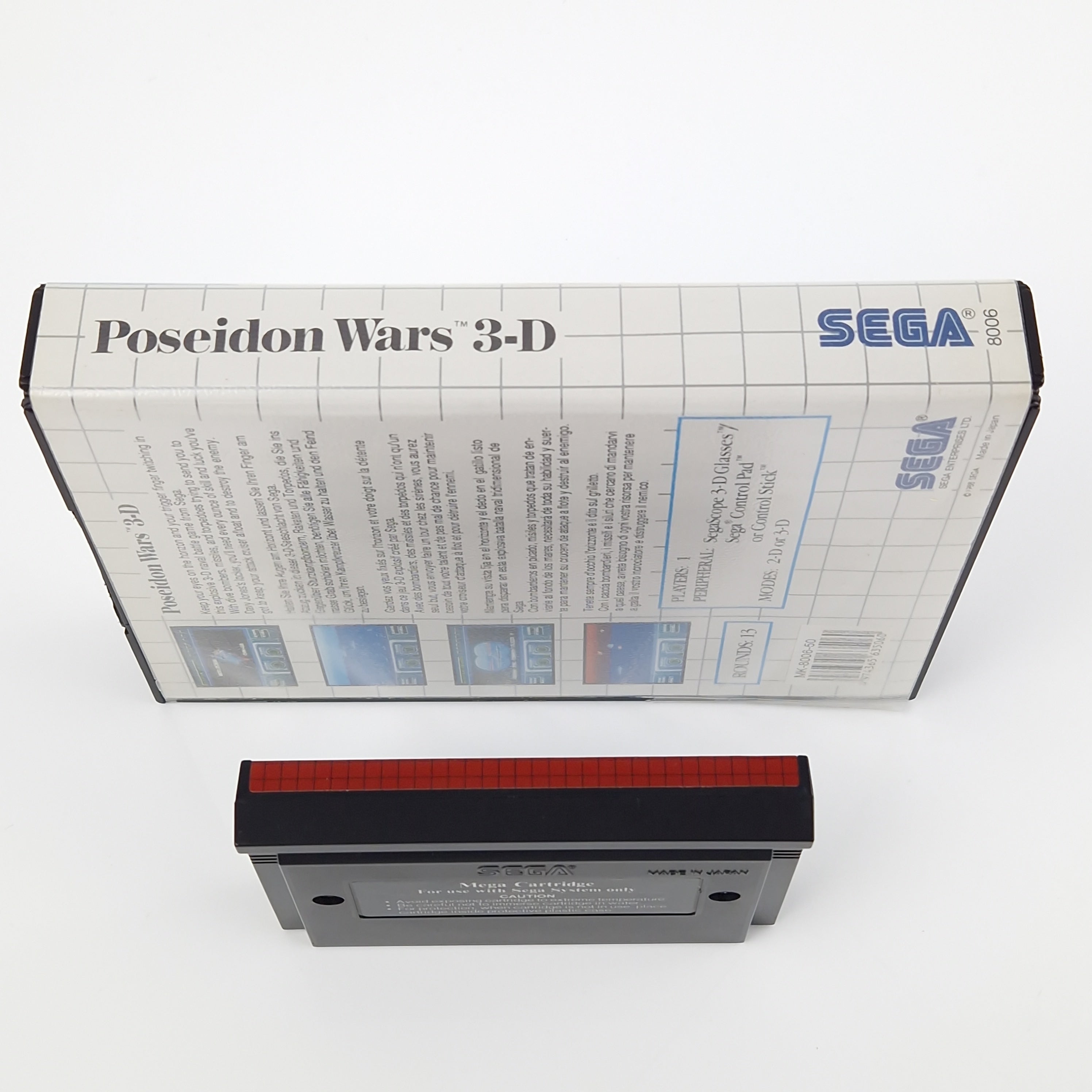 Sega Master System Spiel – Poseidon Wars 3-D OVP PAL