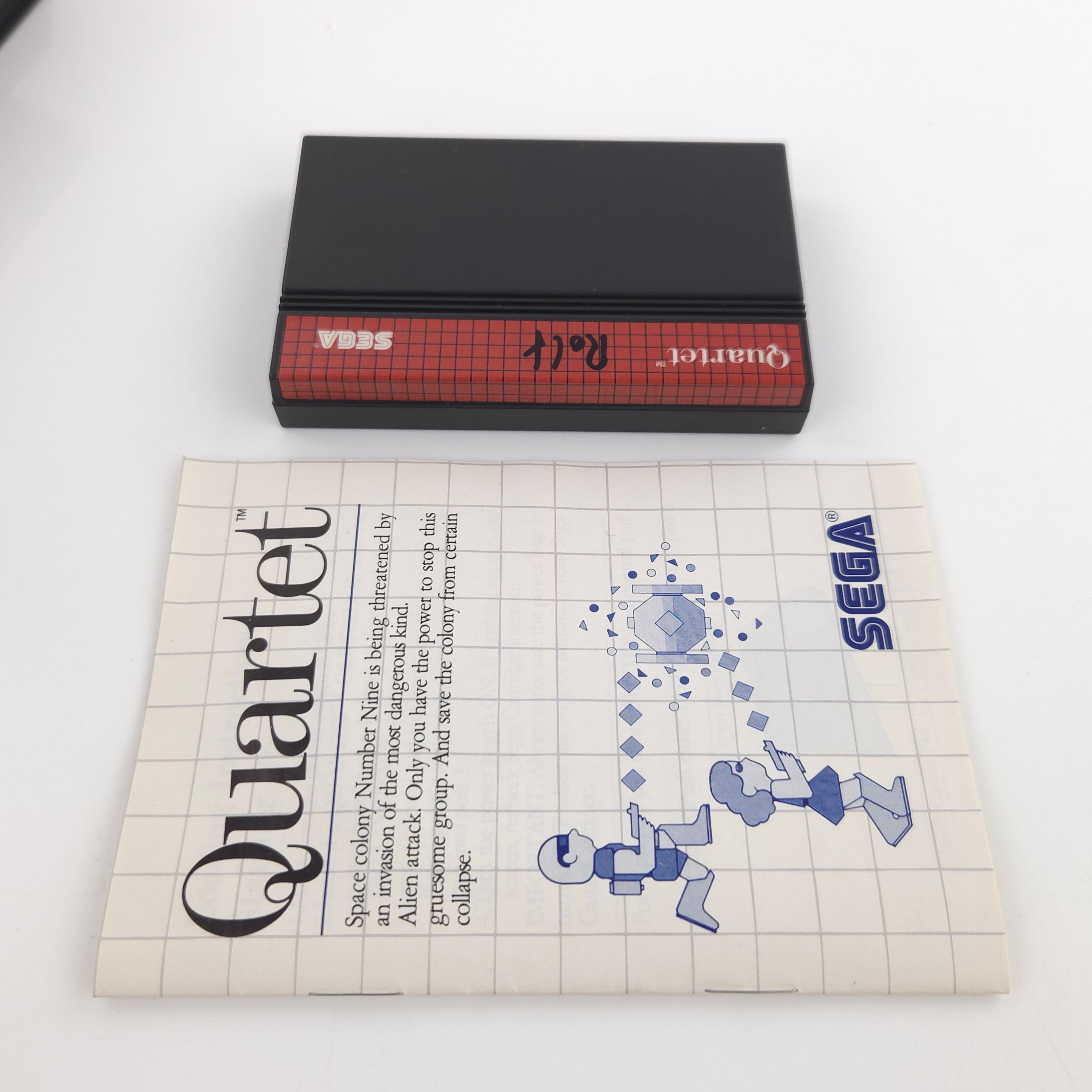 Sega Master System Spiel – Quartet Mega Cartridge OVP PAL