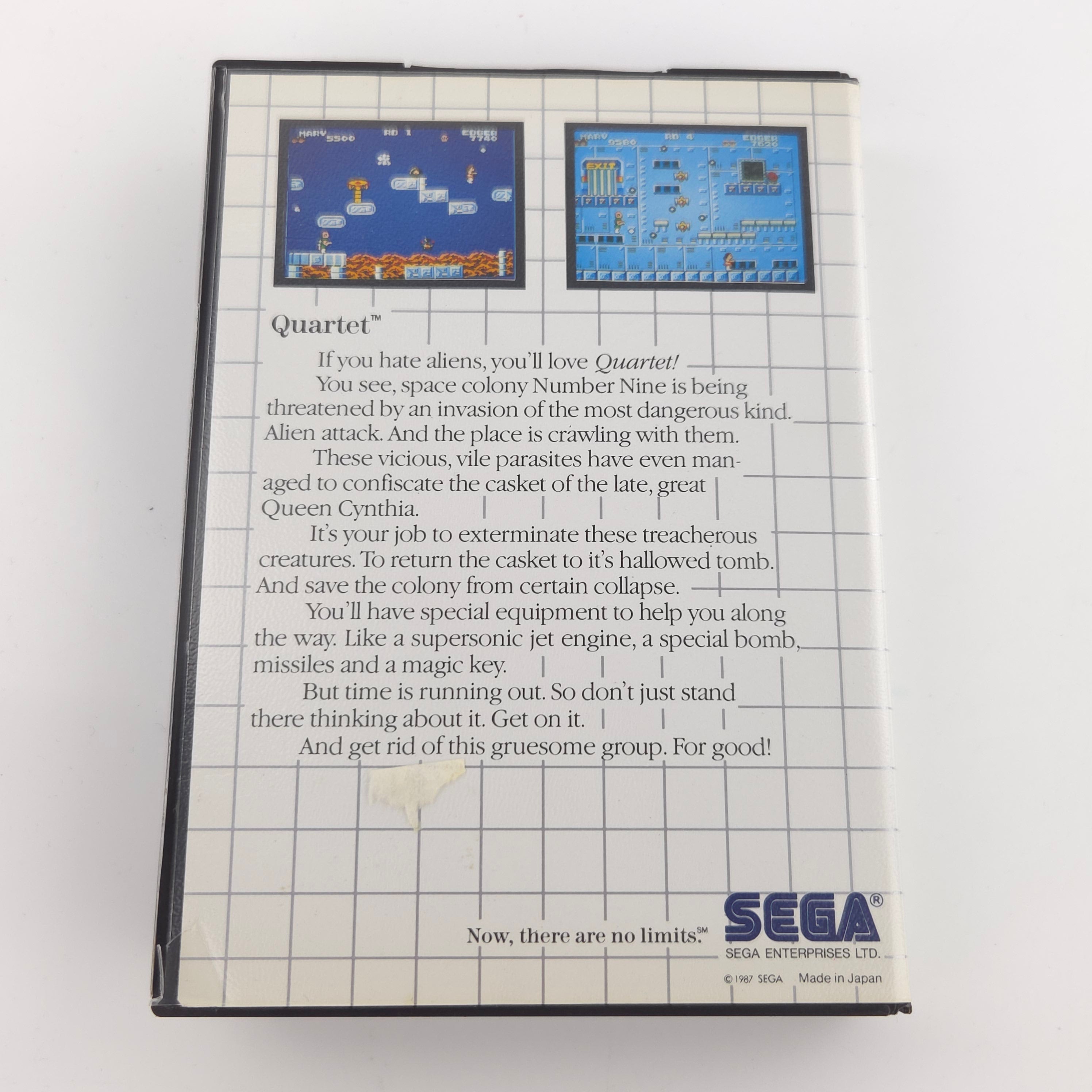 Sega Master System Spiel – Quartet Mega Cartridge OVP PAL