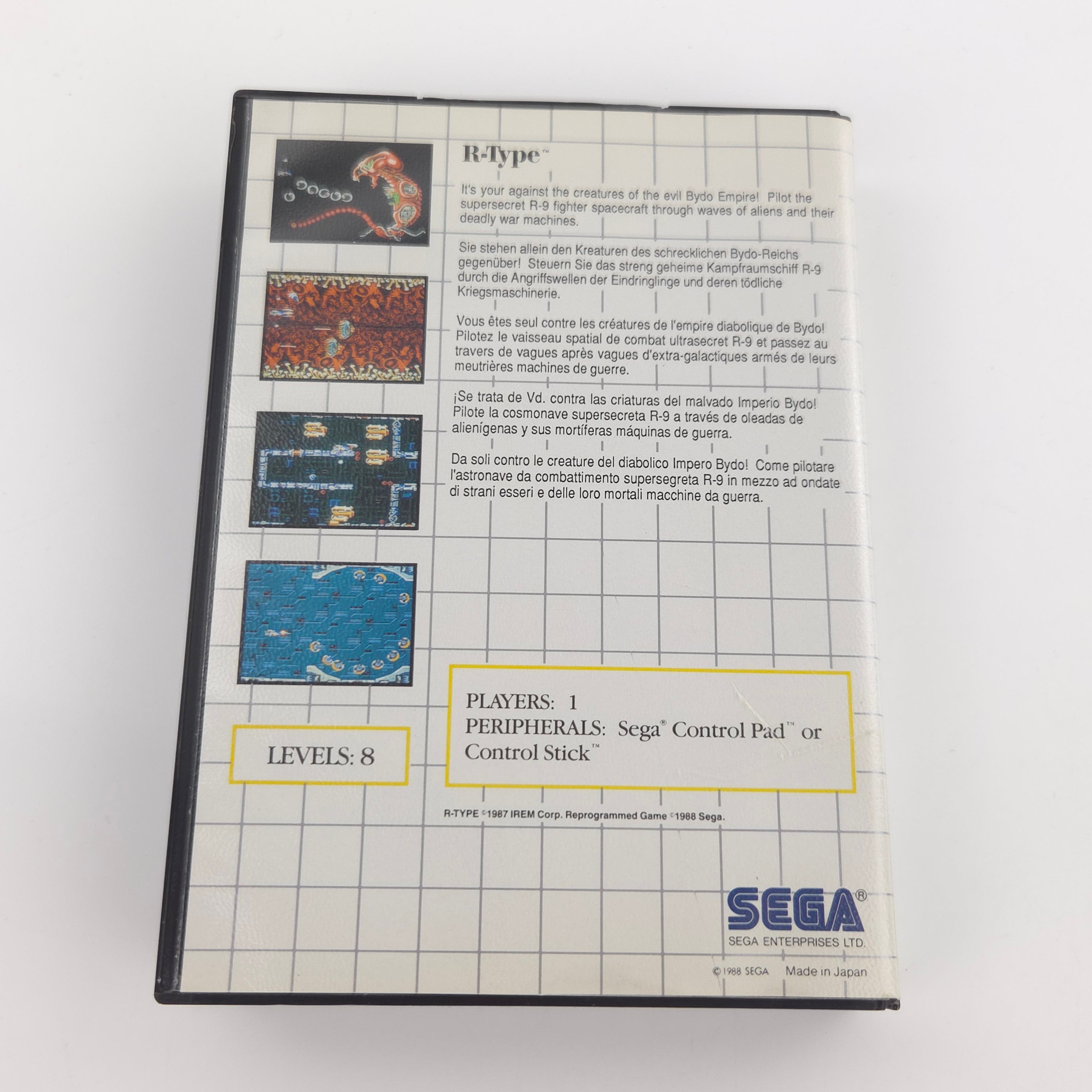 Sega Master System Spiel R-Type MS Modul Anleitung OVP PAL