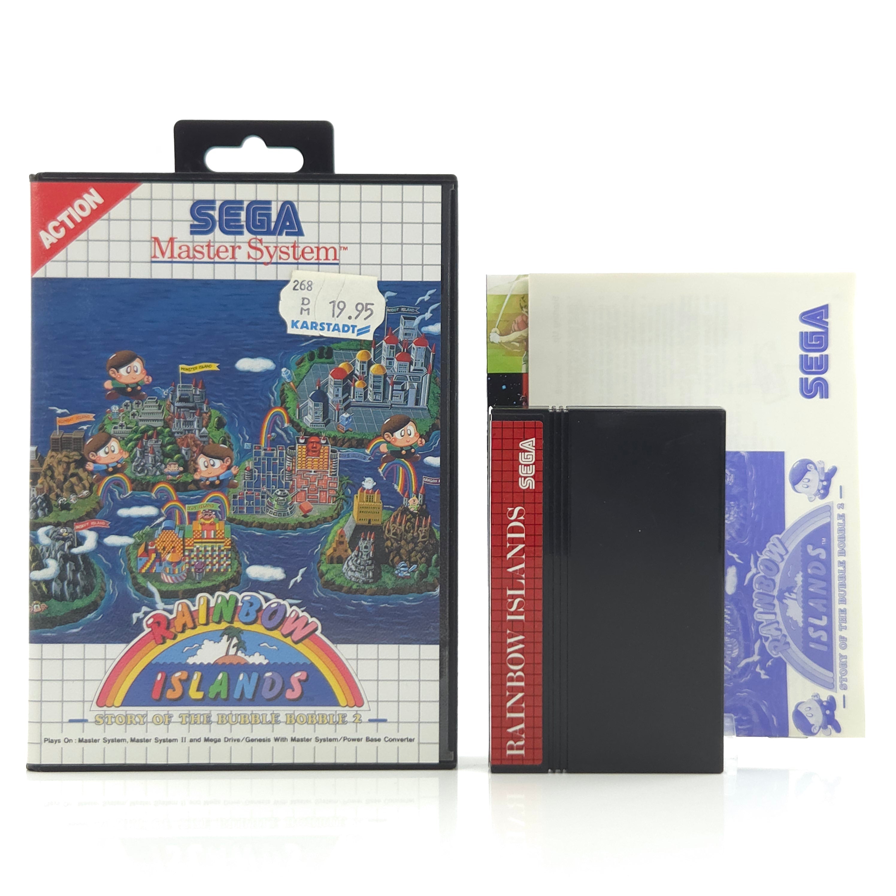 Sega Master System Spiel – Rainbow Islands OVP