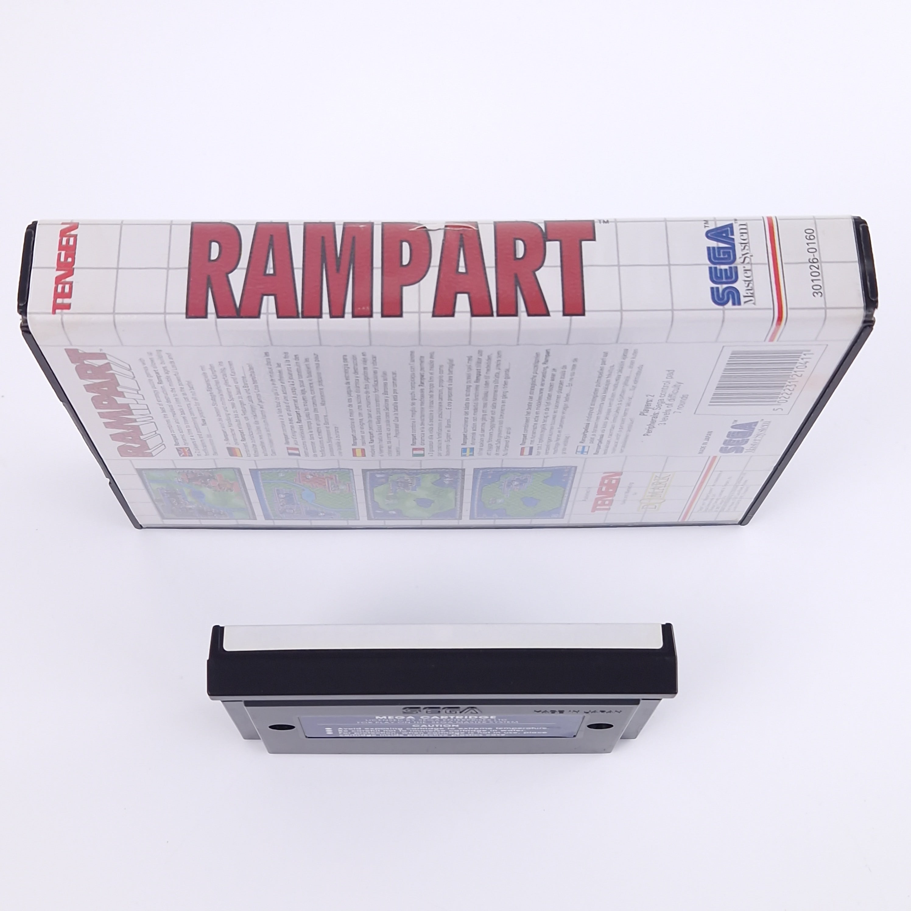 Sega Master System Spiel – Rampart Modul Anleitung OVP PAL