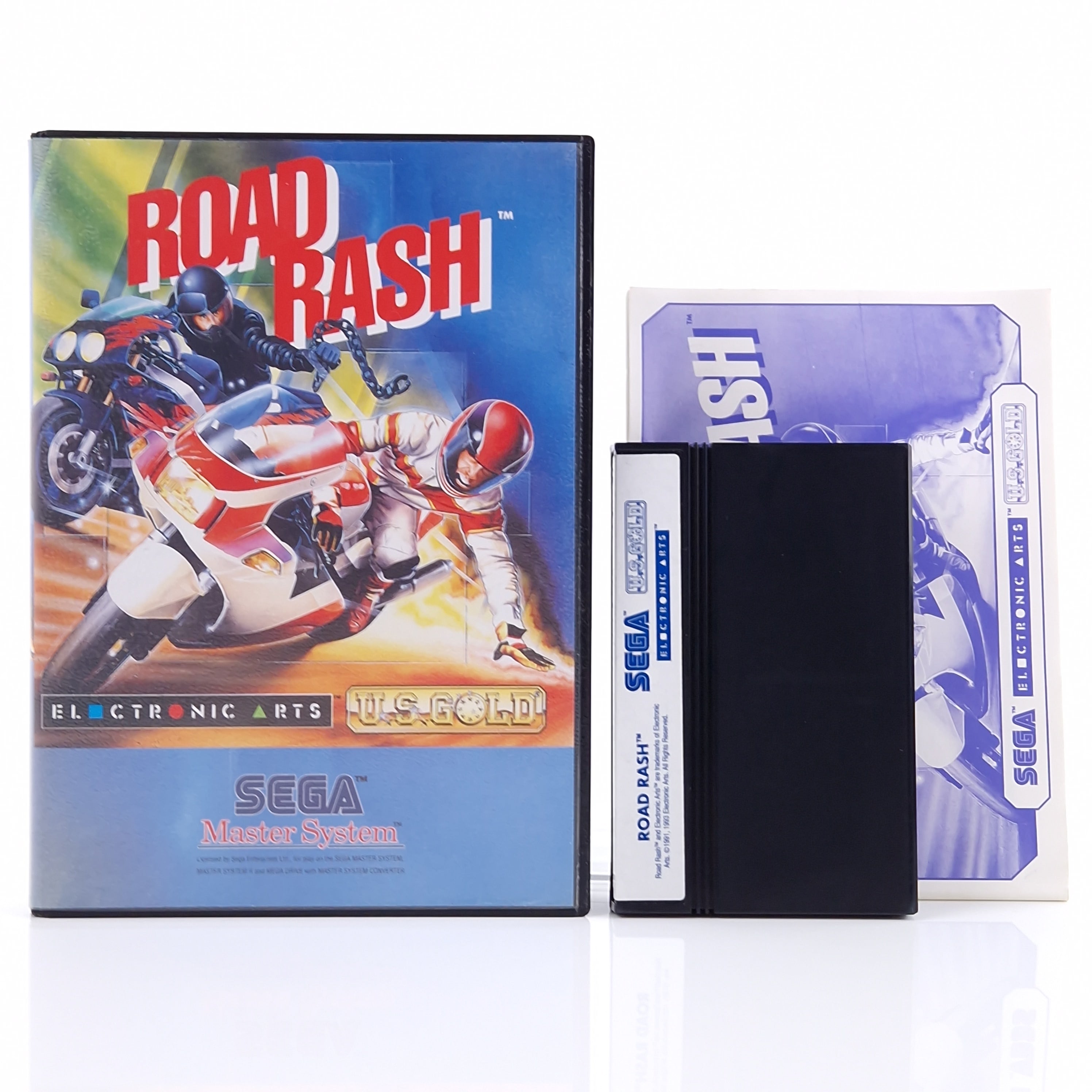 Sega Master System Spiel – Road Rash (PAL OVP Anleitung)