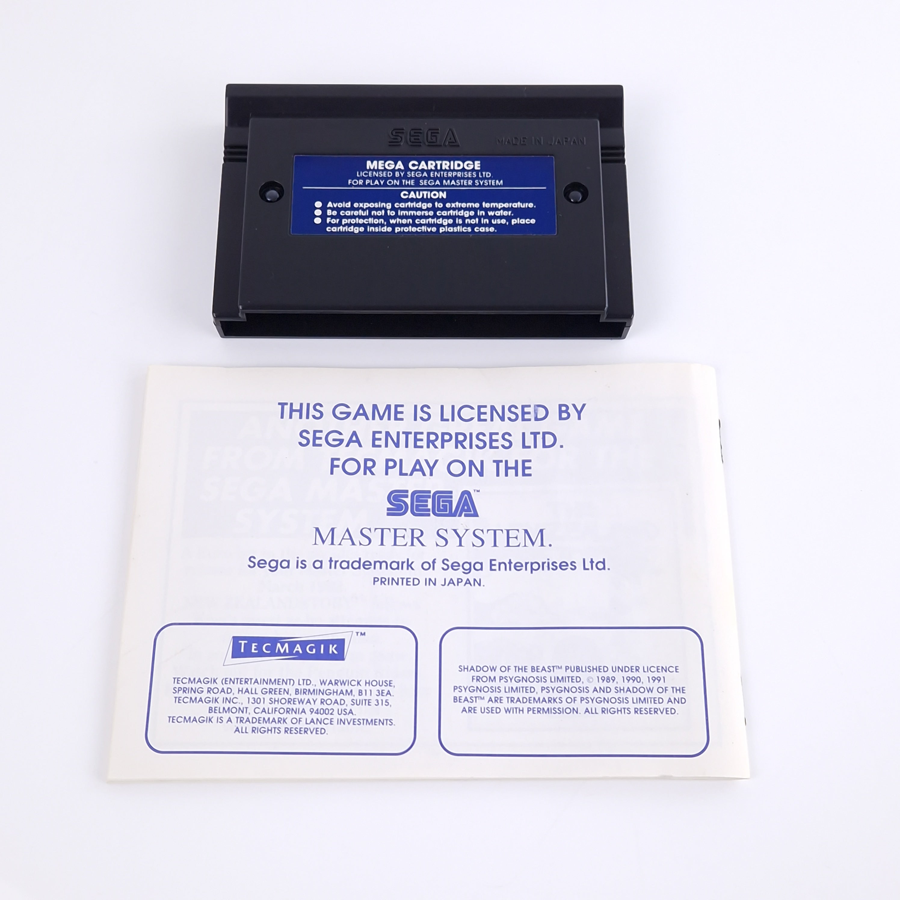 Sega Master System Spiel – Shadow of the Beast (PAL OVP)