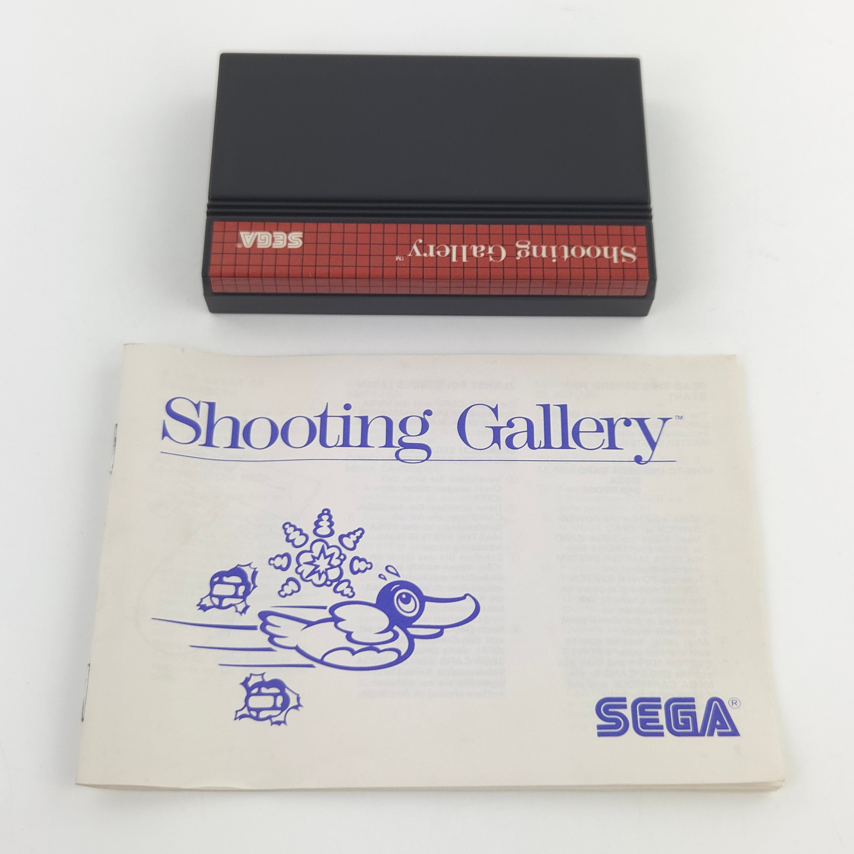 Sega Master System Spiel Shooting Gallery MS OVP CIB PAL
