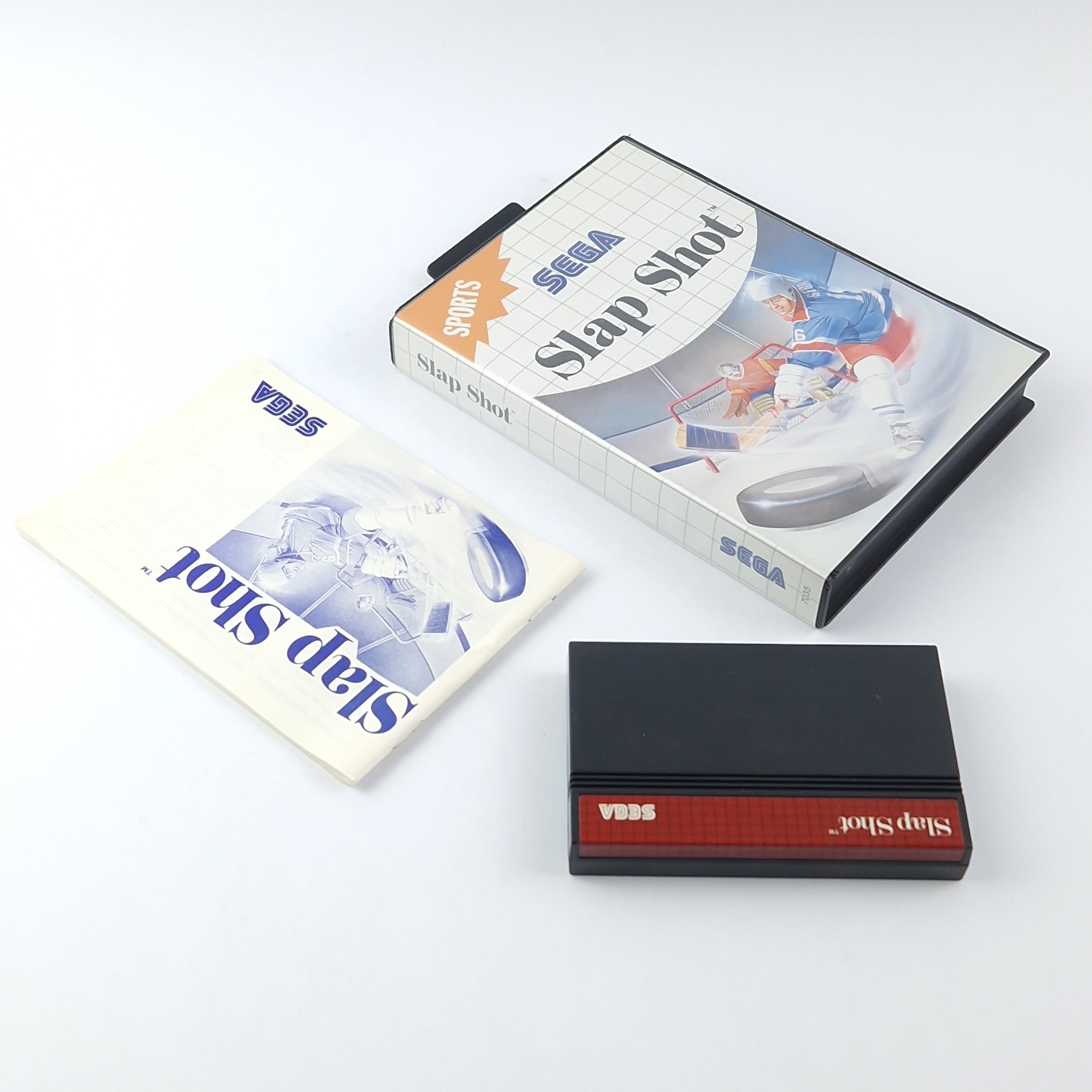 Sega Master System Spiel – Slap Shot OVP Anleitung Modul