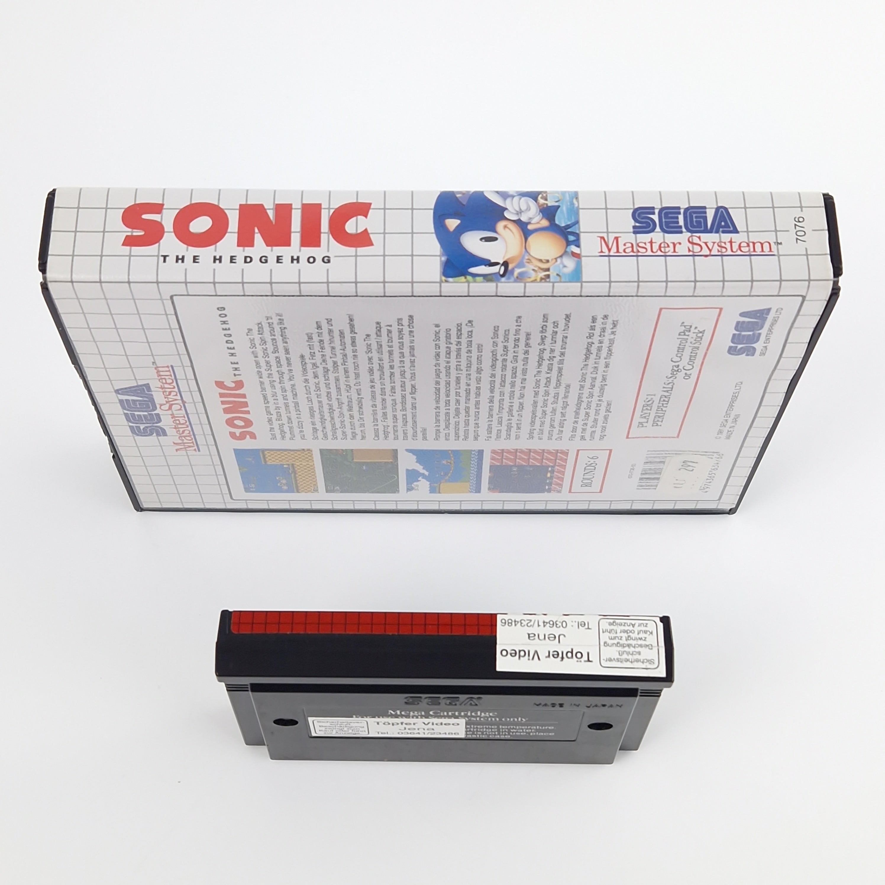 Sega Master System Spiel – Sonic The Hedgehog OVP PAL