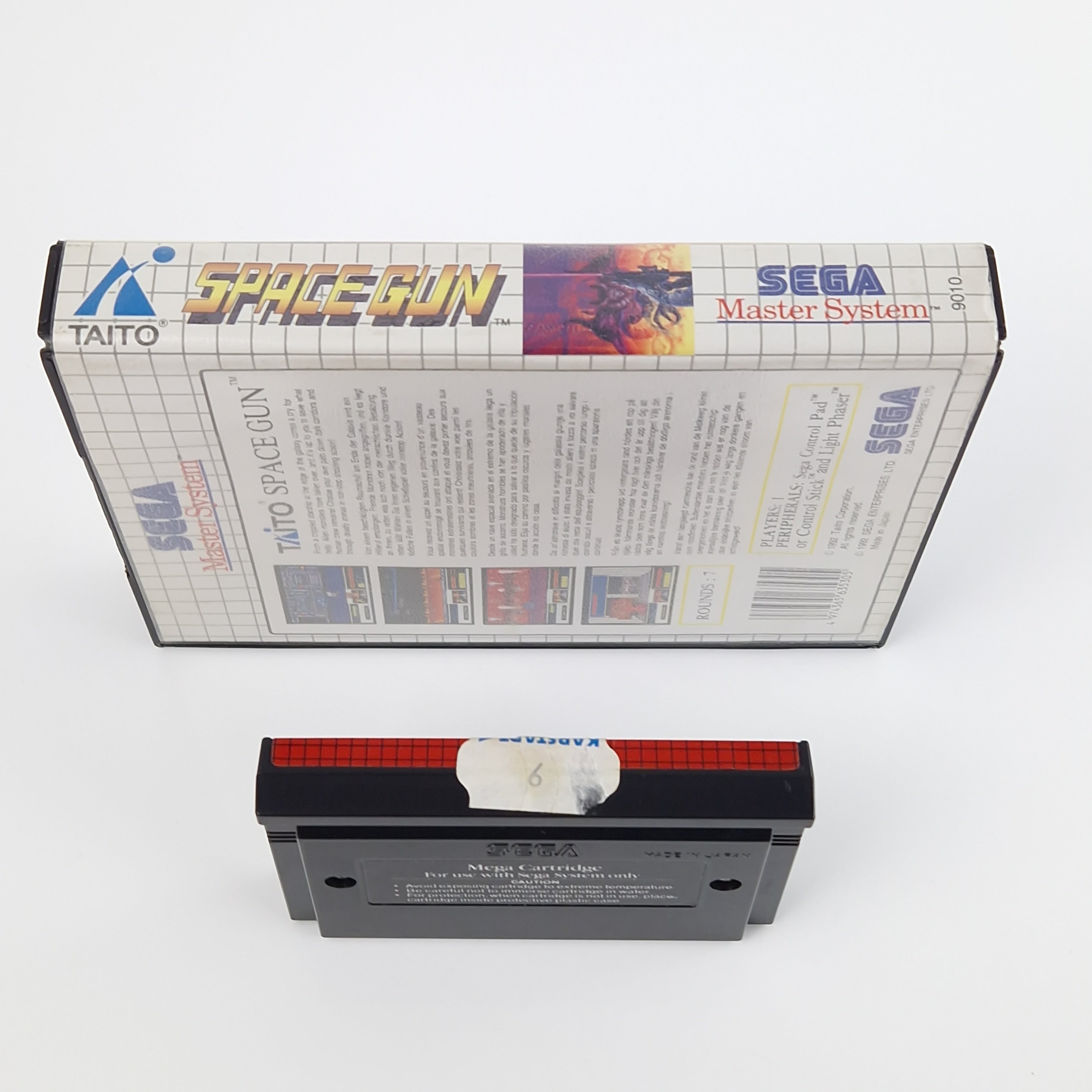 Sega Master System Spiel – Space Gun Modul Anleitung OVP PAL