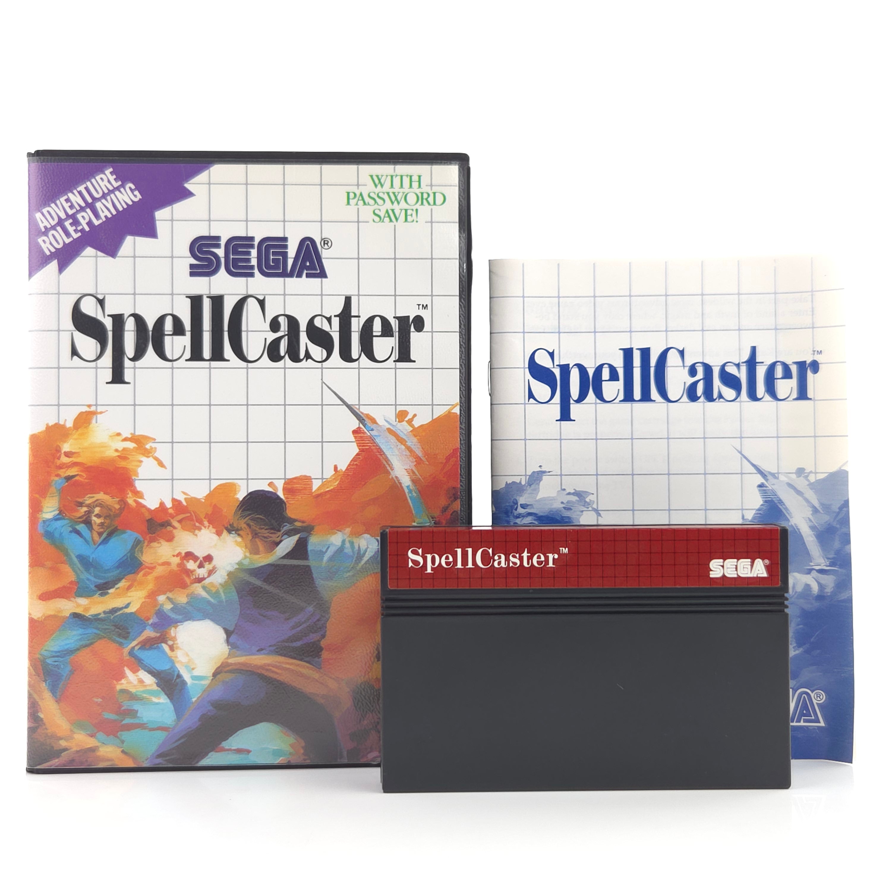 Sega Master System Spiel Spellcaster MS Modul OVP PAL