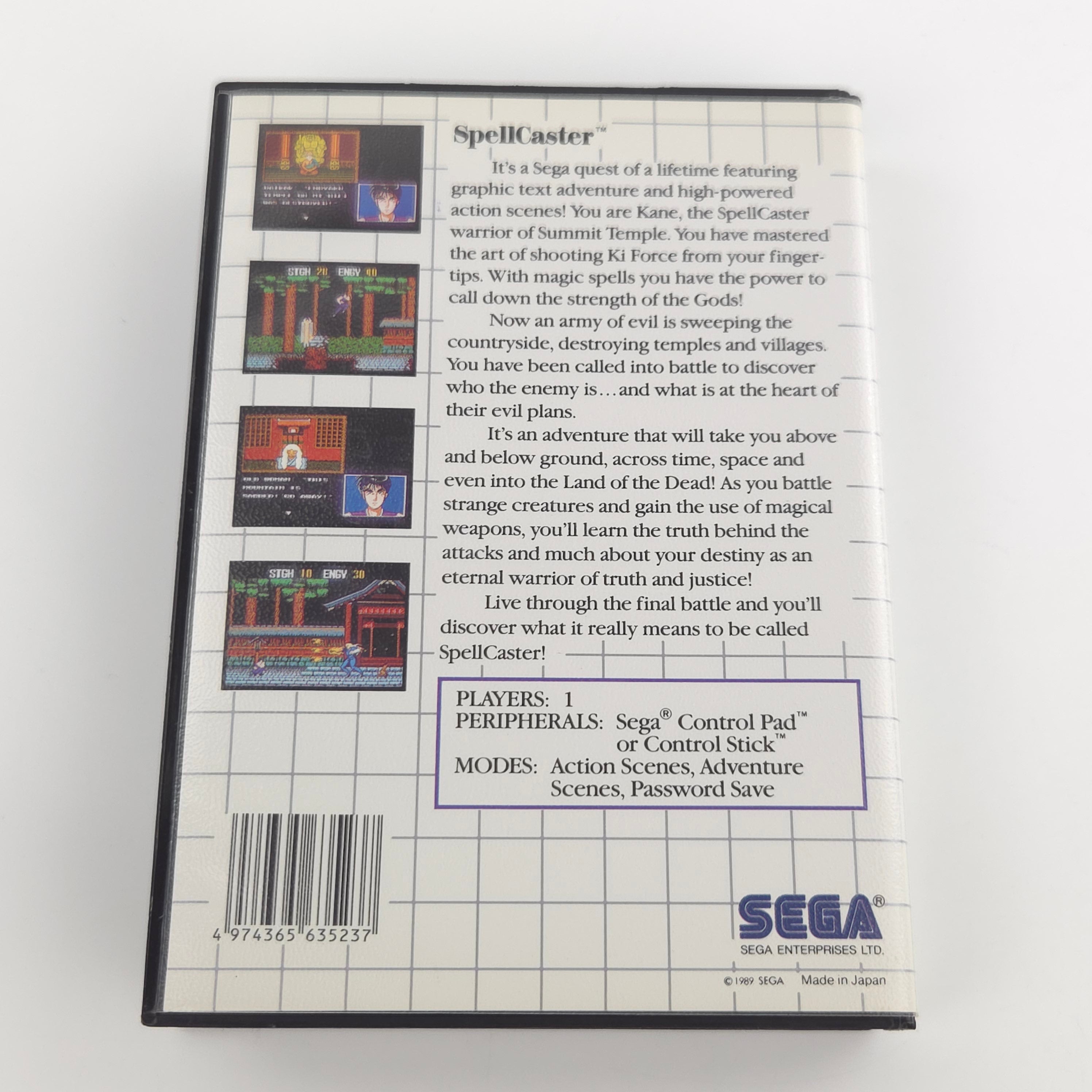 Sega Master System Spiel Spellcaster MS Modul OVP PAL