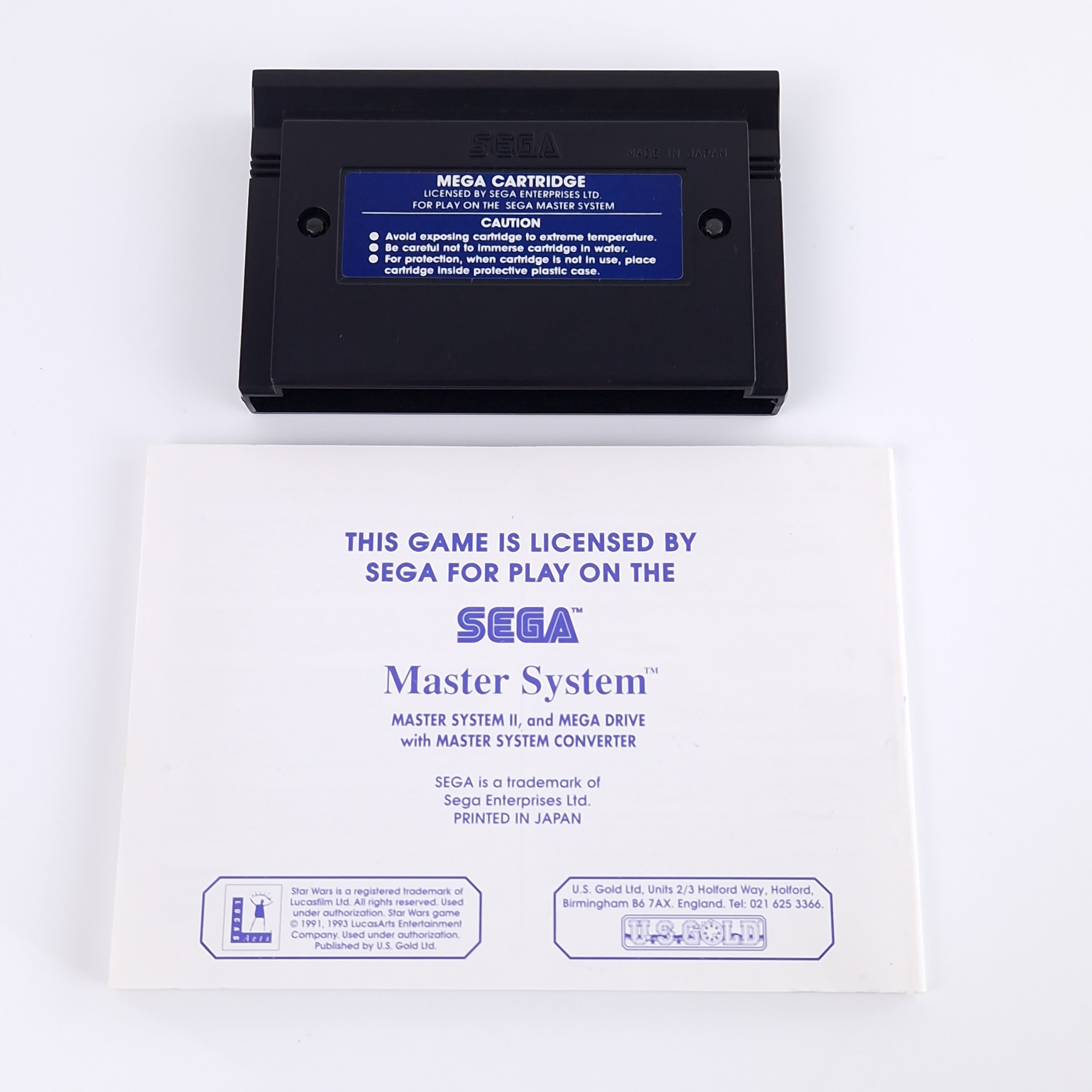 Sega Master System Spiel – Star Wars Modul OVP PAL