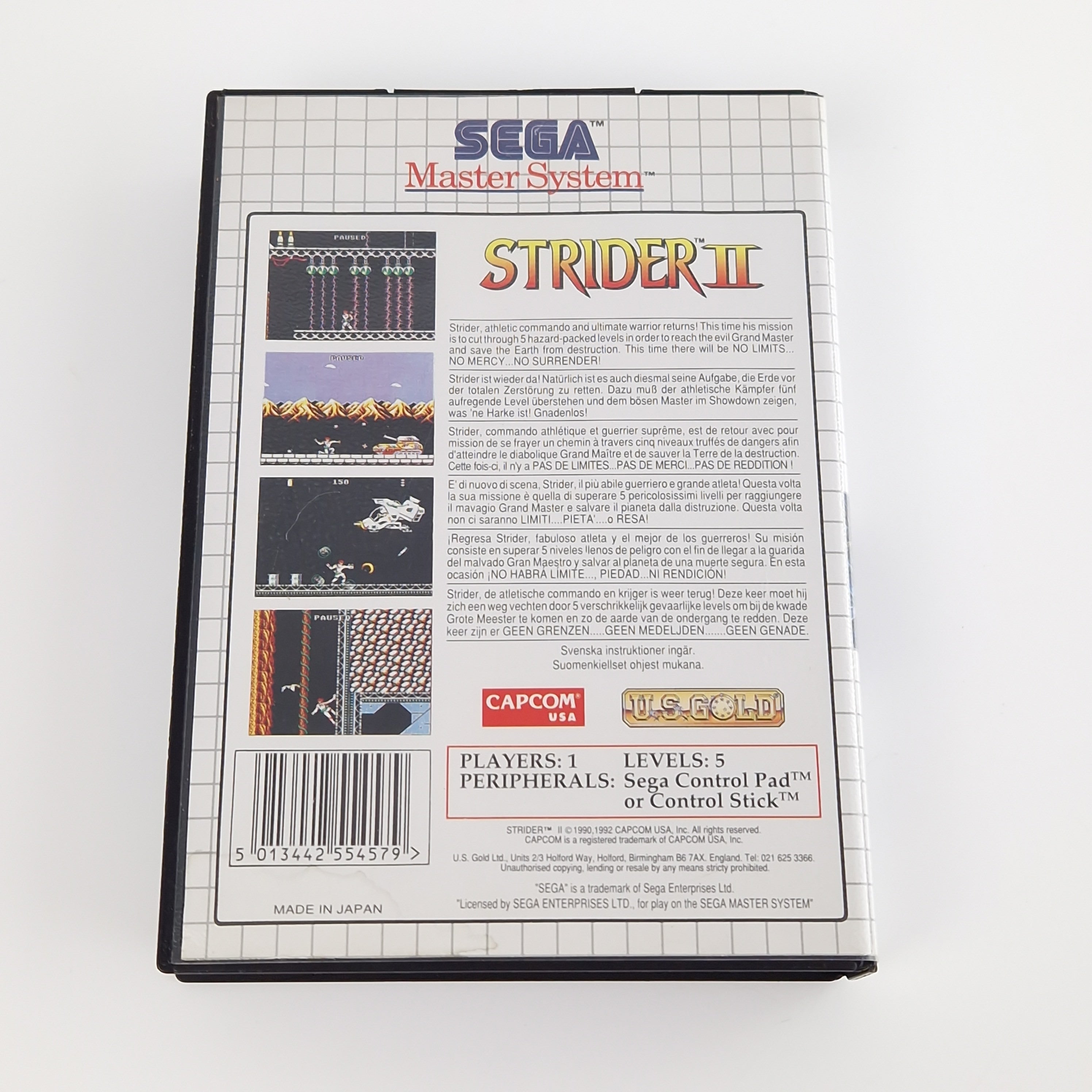 Sega Master System Spiel – Strider II OVP PAL Anleitung