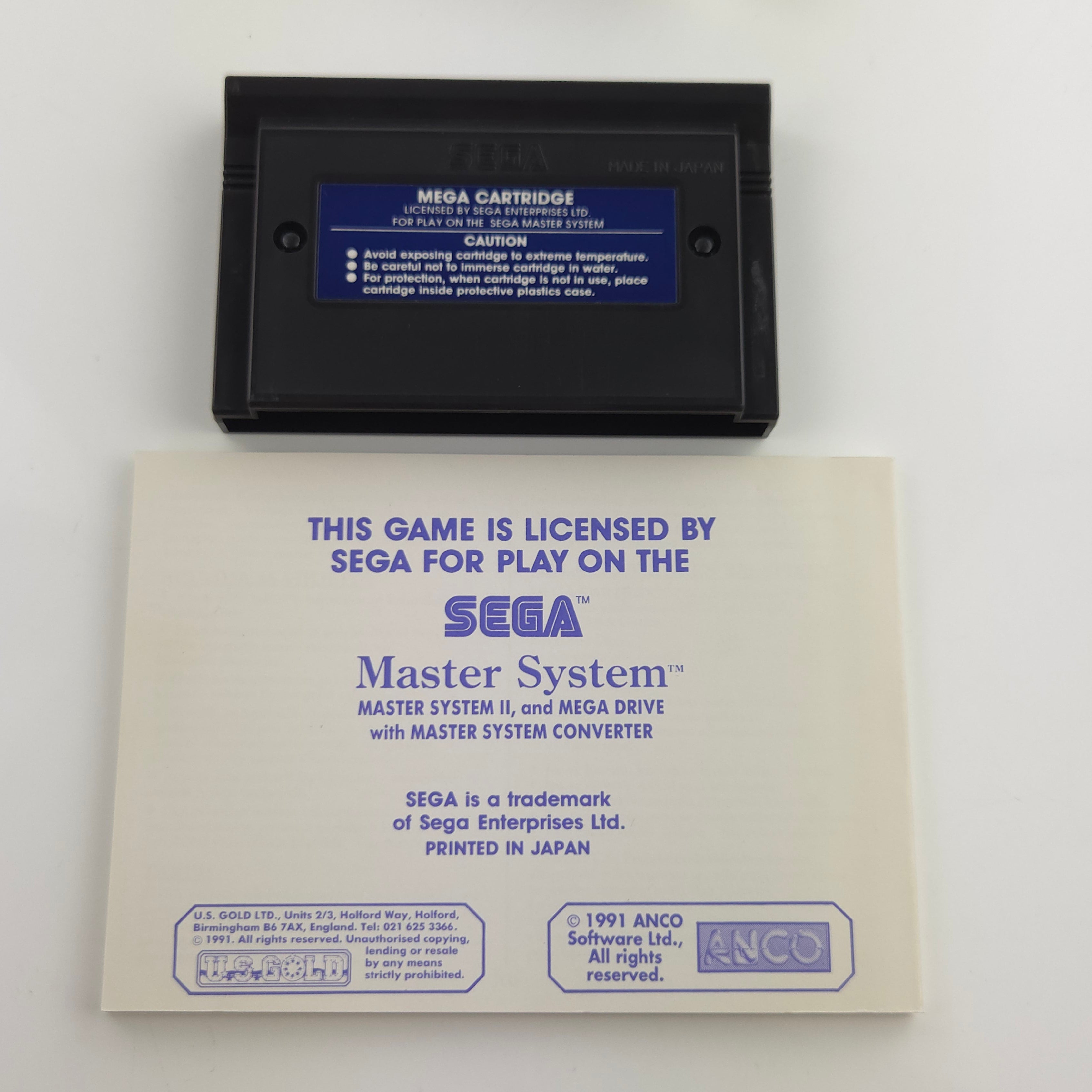Sega Master System Spiel – Super Kick Off OVP PAL