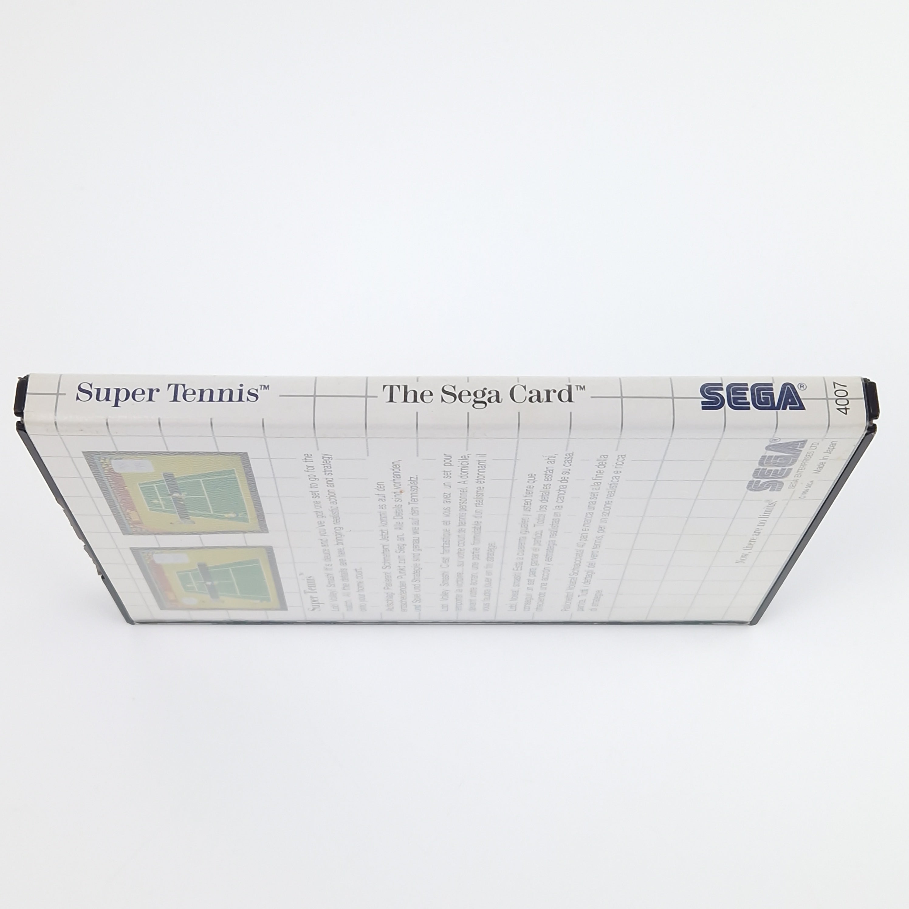 Sega Master System Spiel – Super Tennis The Sega Card PAL OVP