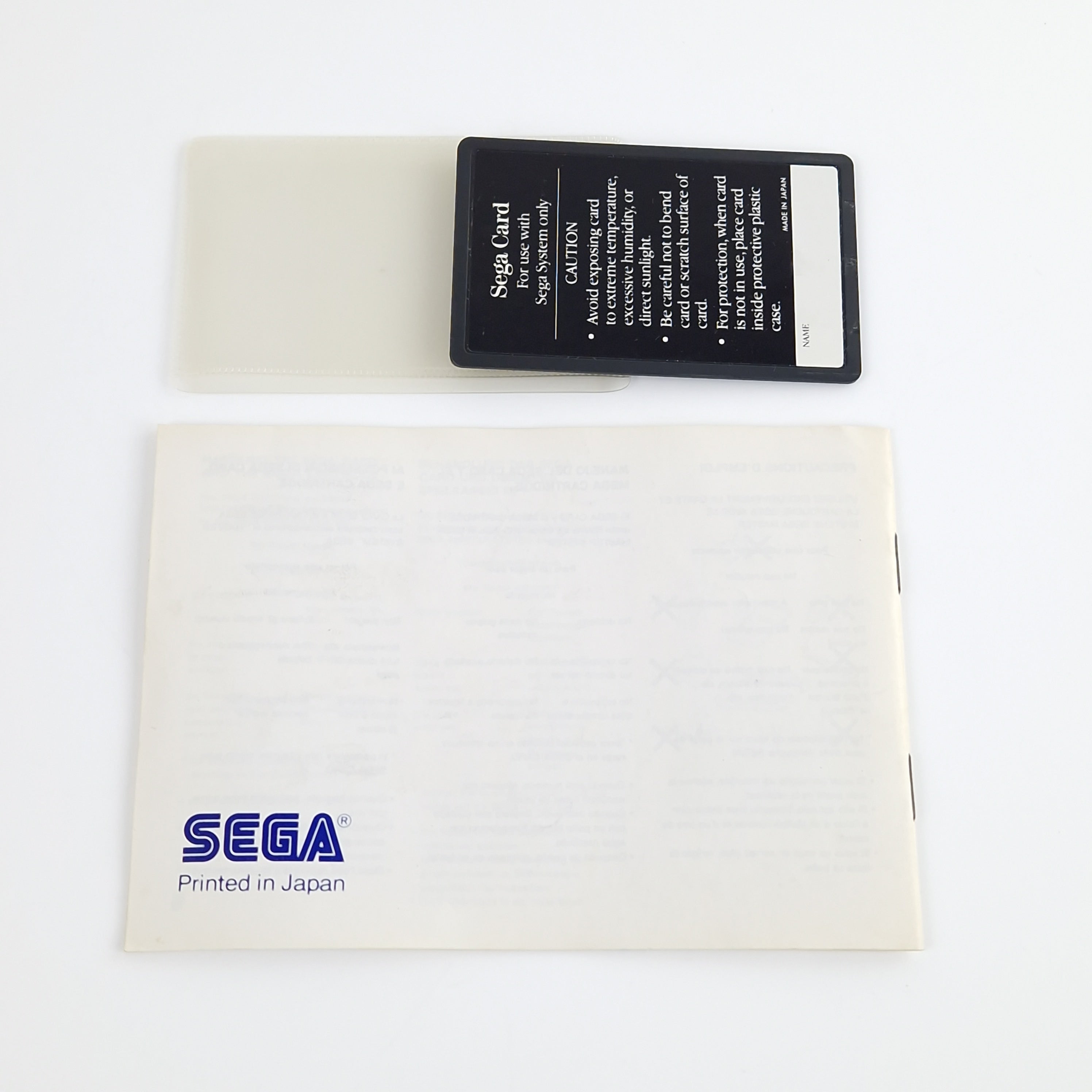 Sega Master System Spiel – Super Tennis The Sega Card PAL OVP