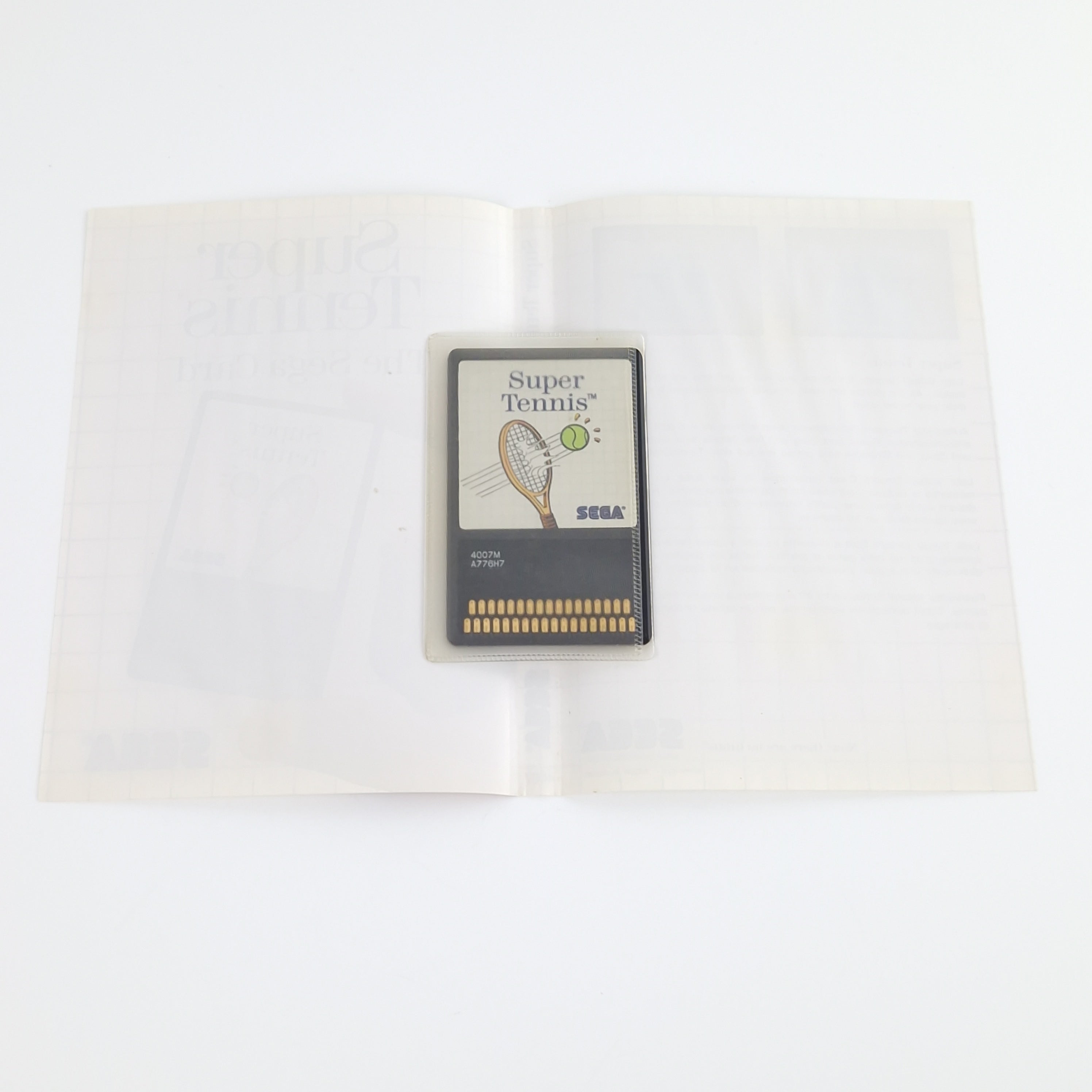 Sega Master System Spiel – Super Tennis The Sega Card PAL OVP