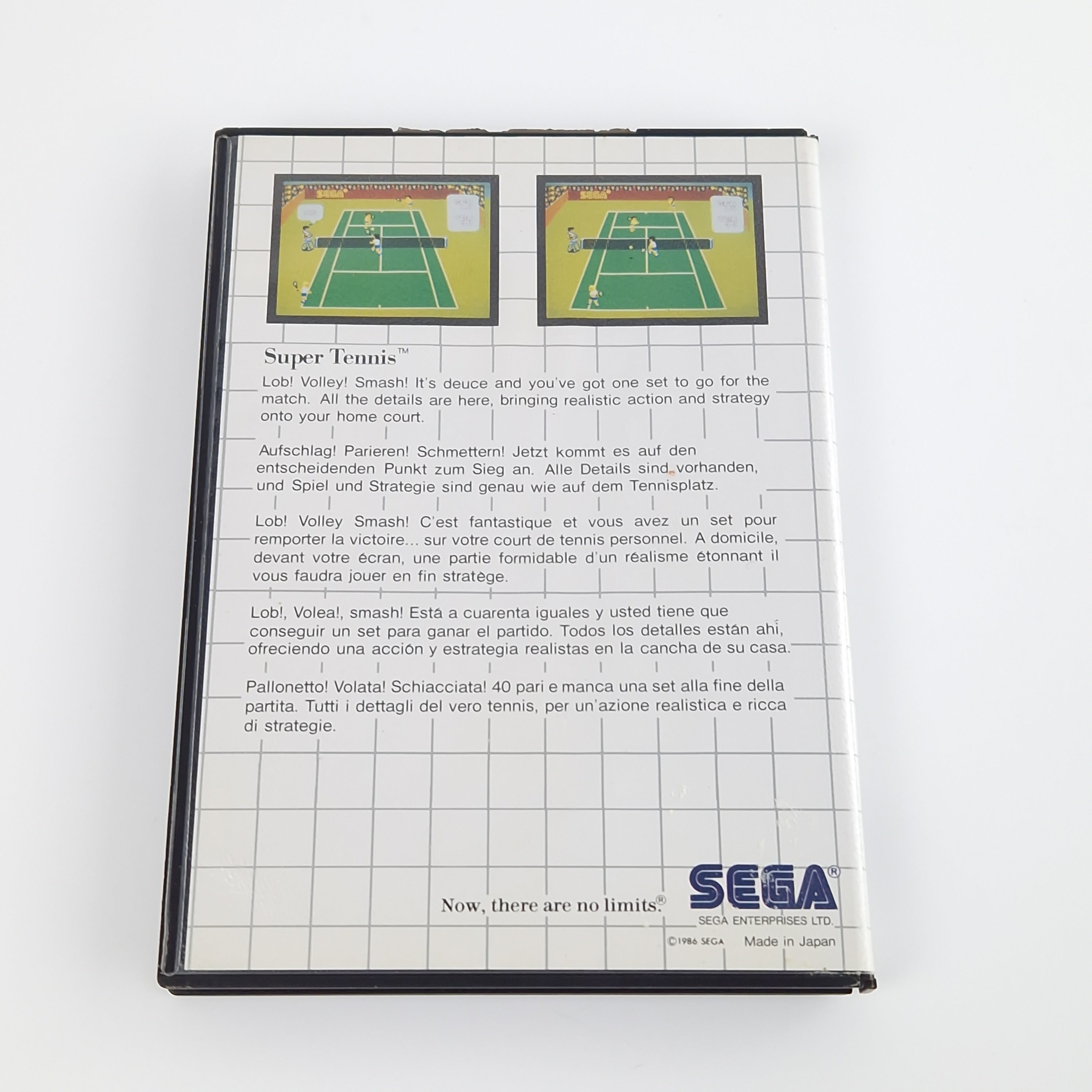 Sega Master System Spiel – Super Tennis The Sega Card PAL OVP