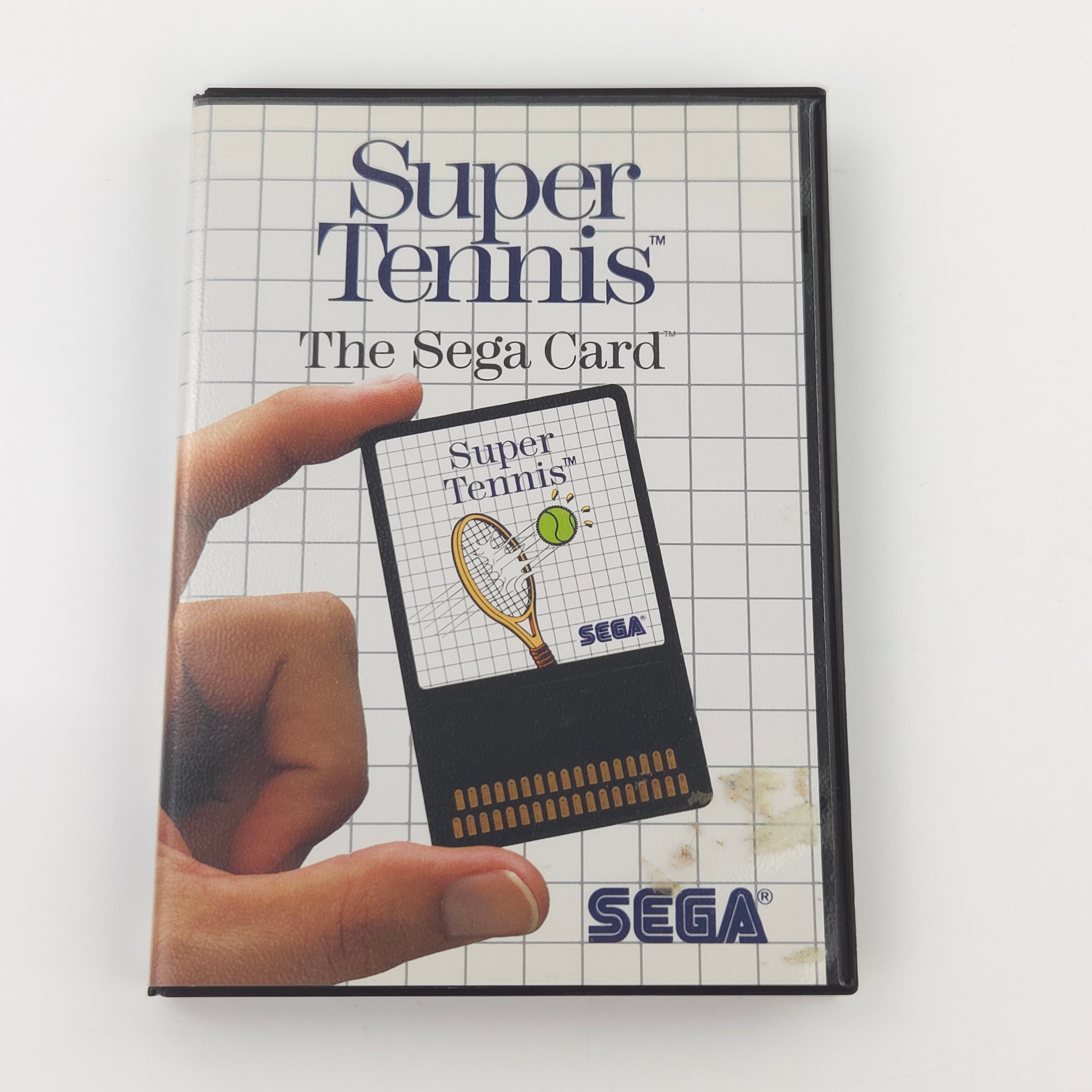 Sega Master System Spiel Super Tennis Card OVP PAL 1986