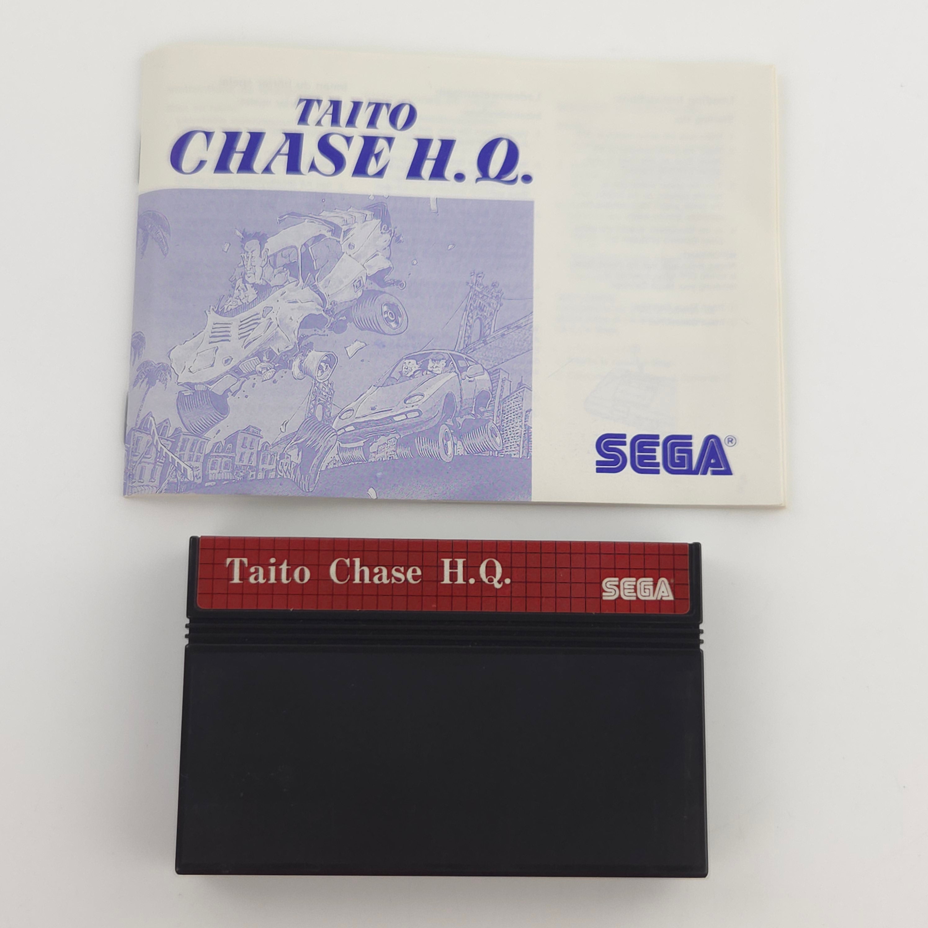 Master System Spiel Taito Chase H.Q. MS Modul OVP PAL