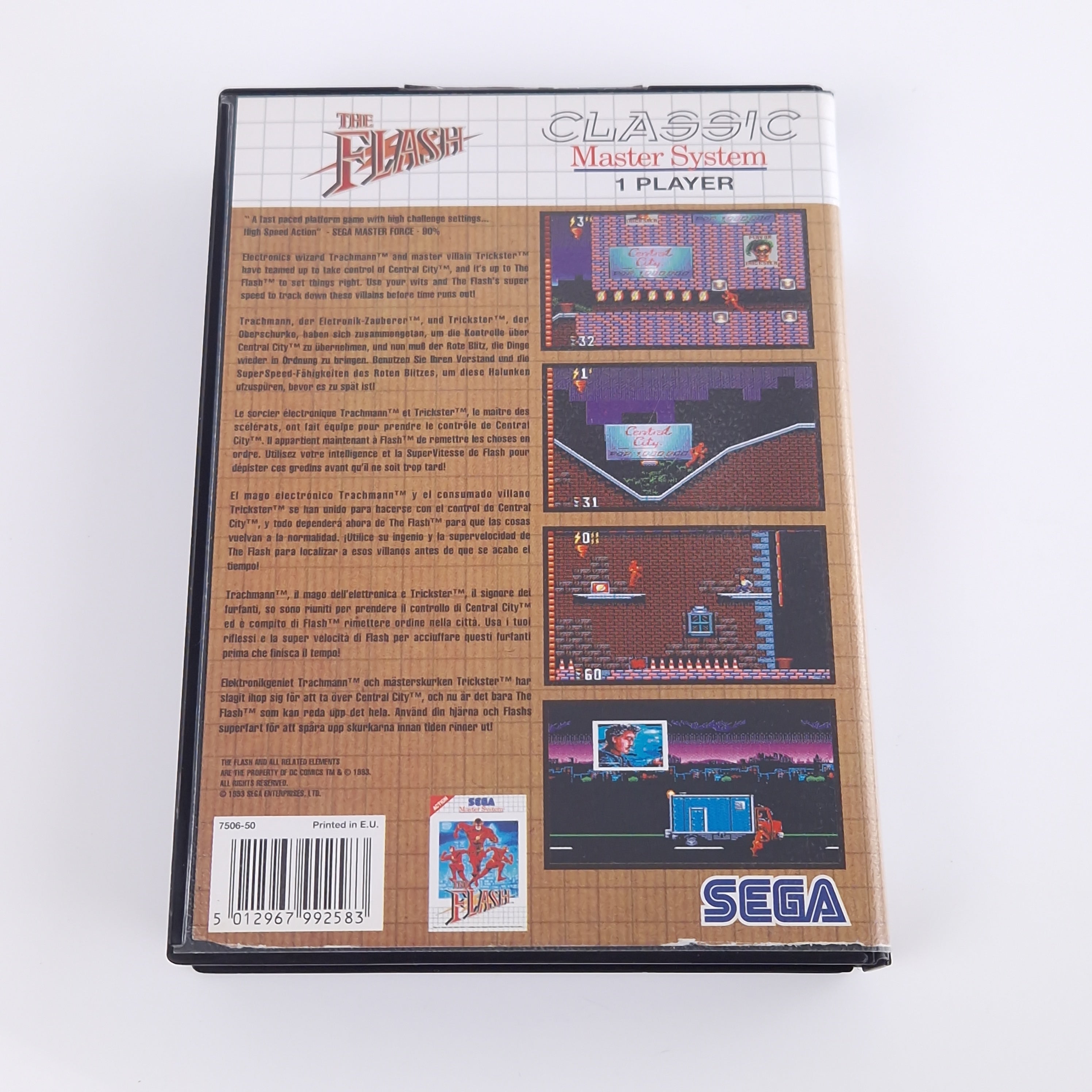 Sega Master System Spiel – The Flash Modul OVP PAL