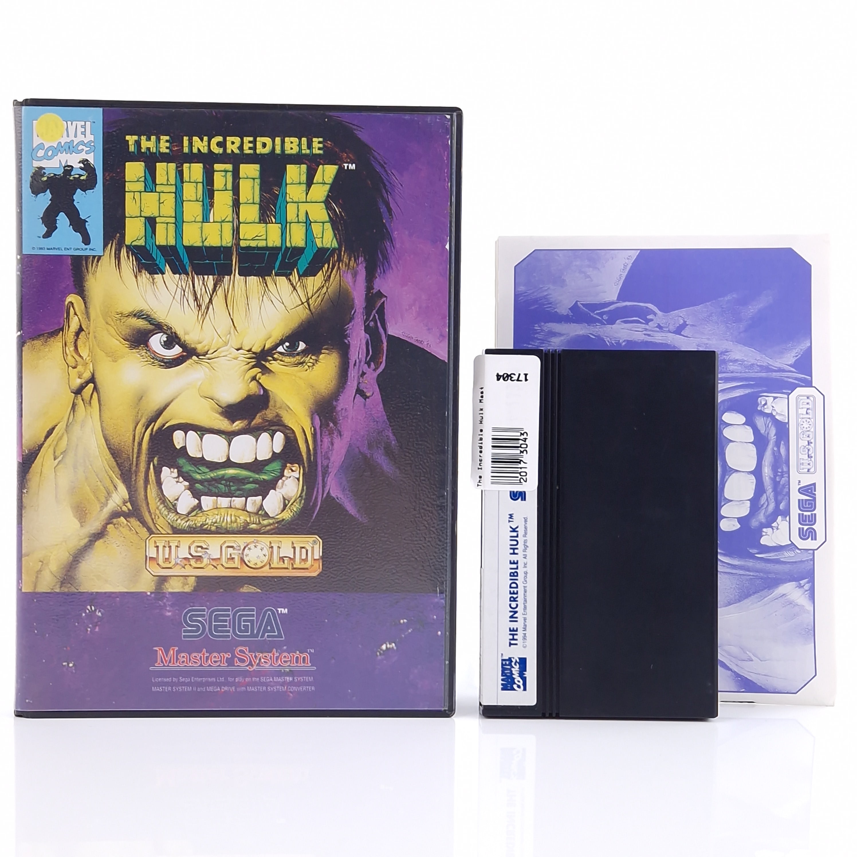 Sega Master System Spiel – The Incredible Hulk OVP PAL