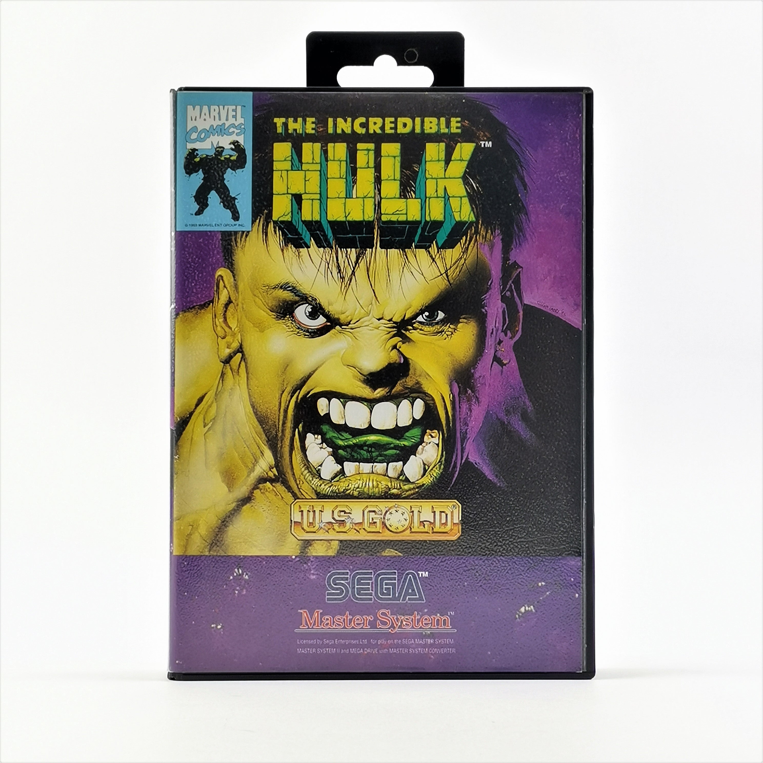 Sega Master System Spiel: The Incredible Hulk - OVP & Anleitung PAL Cartridge