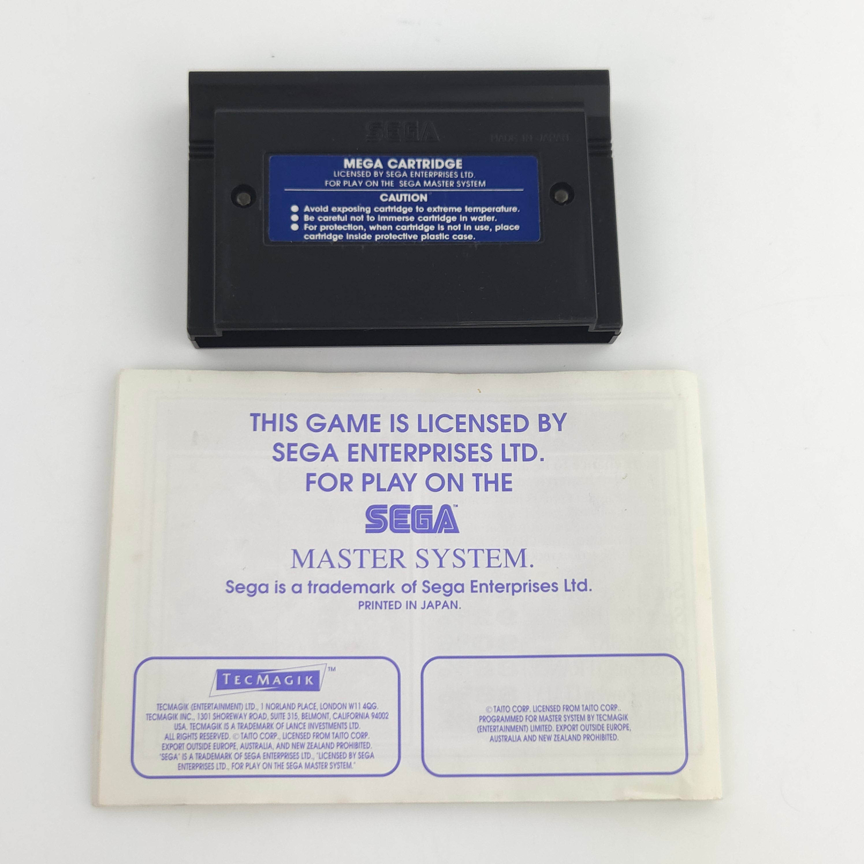 Sega Master System Spiel The Newzealand Story MS OVP CIB