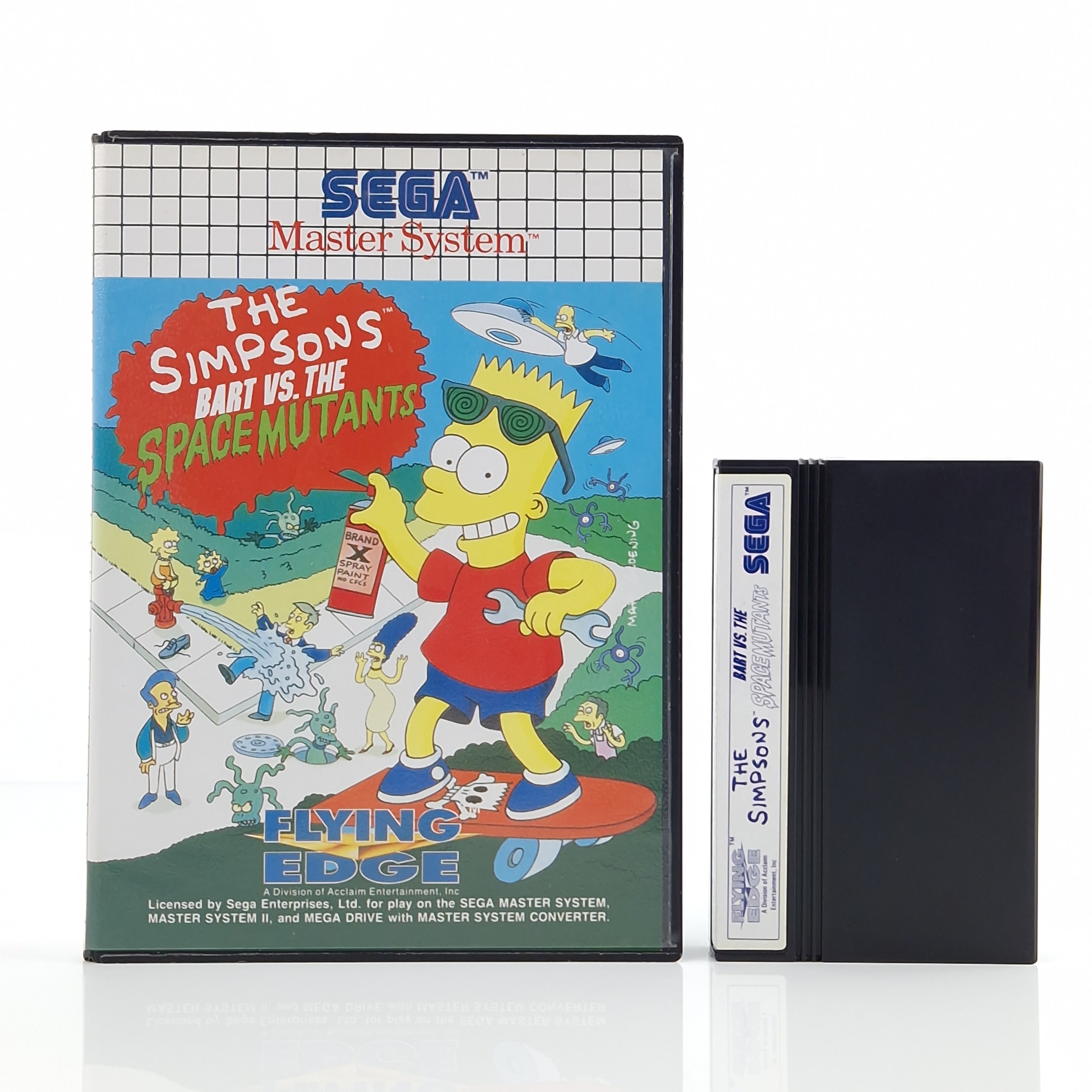 Sega Master System Spiel – The Simpsons Bart vs Mutants OVP