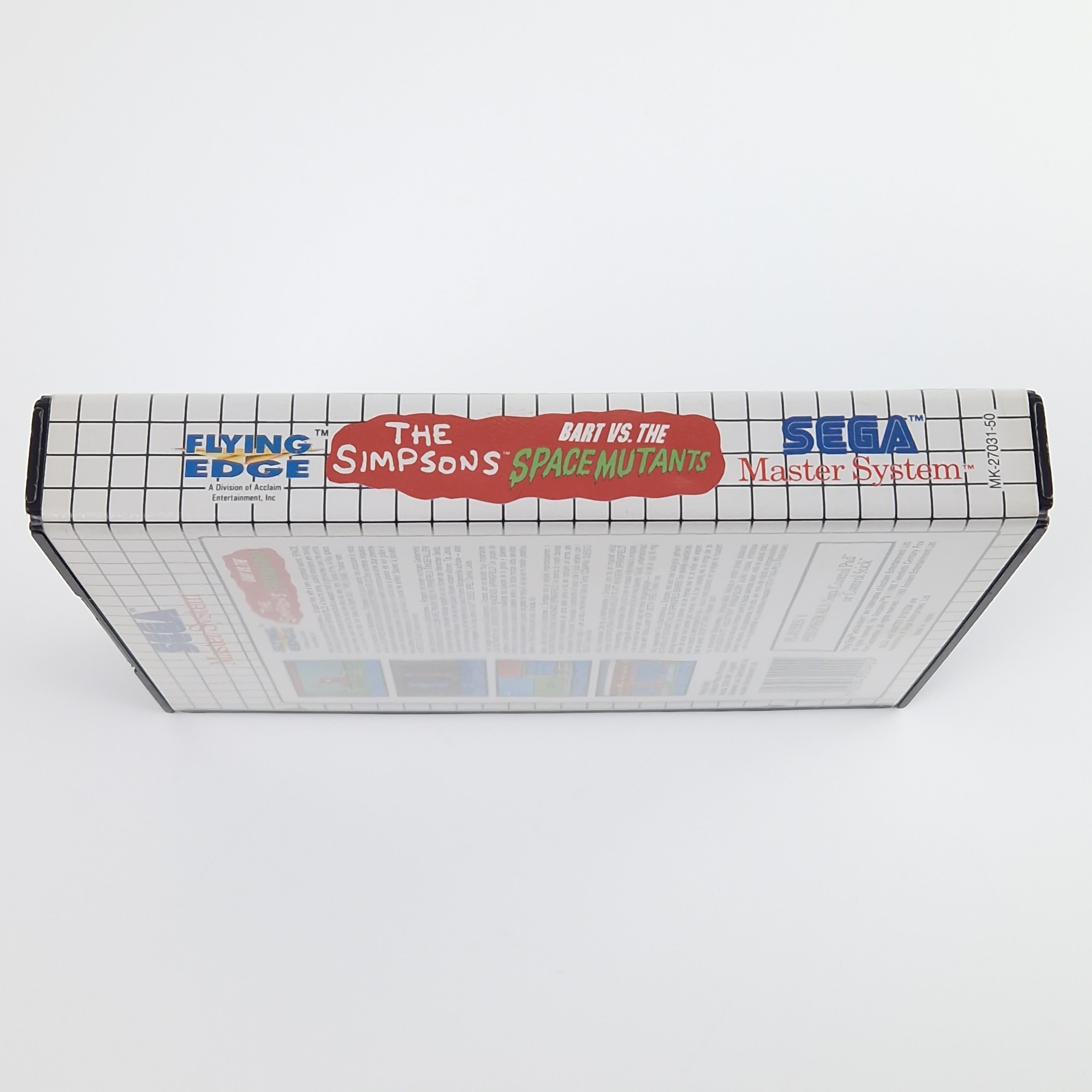 Sega Master System Spiel – The Simpsons Bart vs Mutants OVP