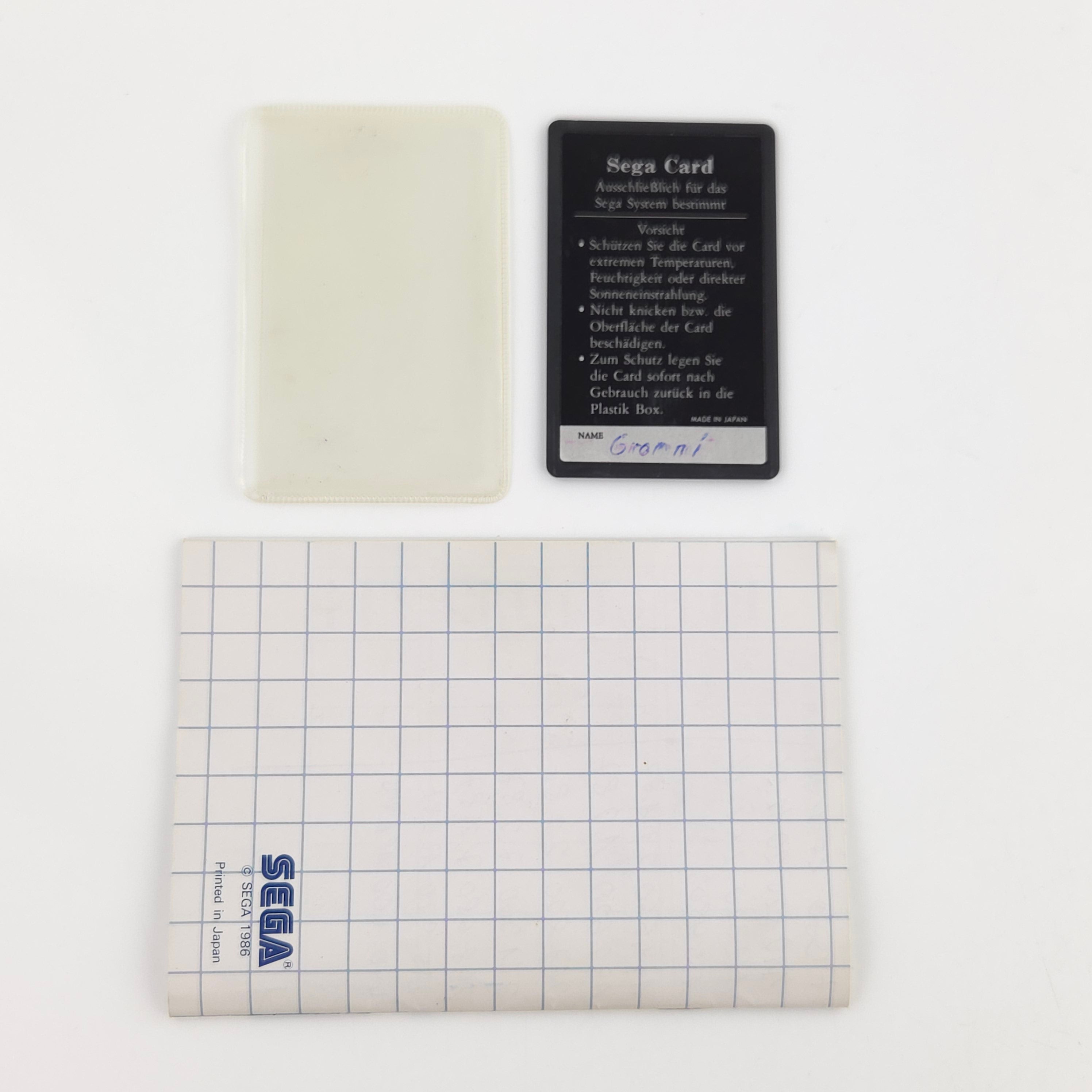 Sega Master System Spiel Transbot Card MS OVP PAL 1986
