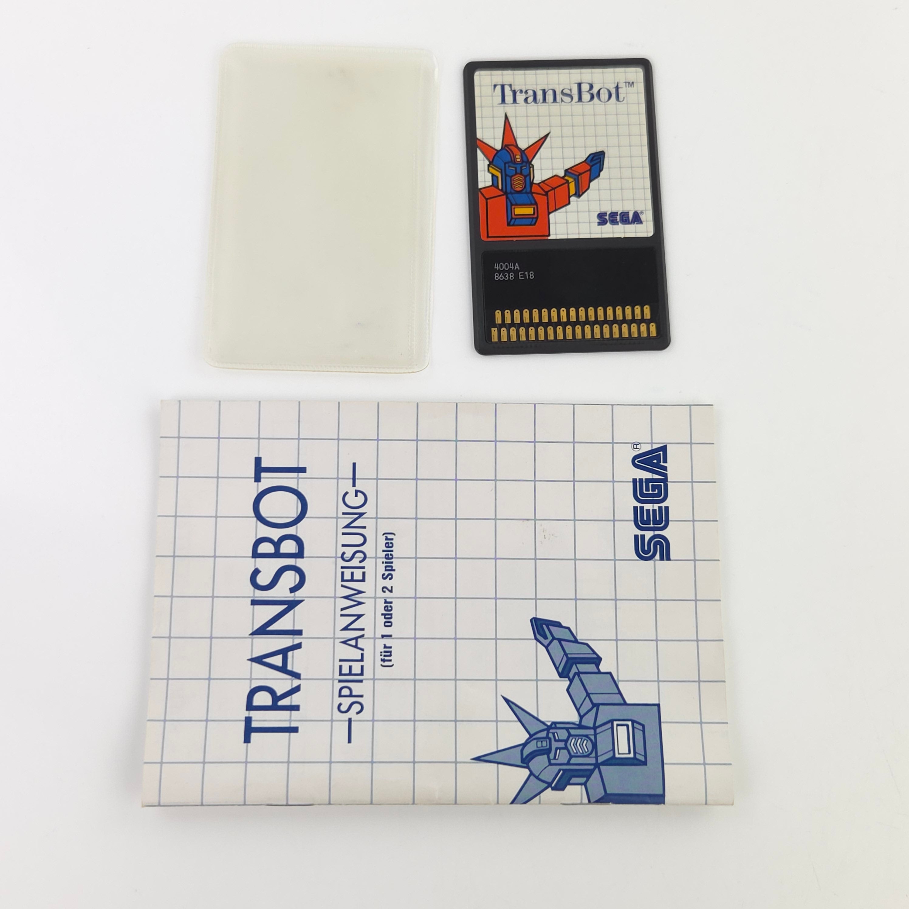 Sega Master System Spiel Transbot Card MS OVP PAL 1986