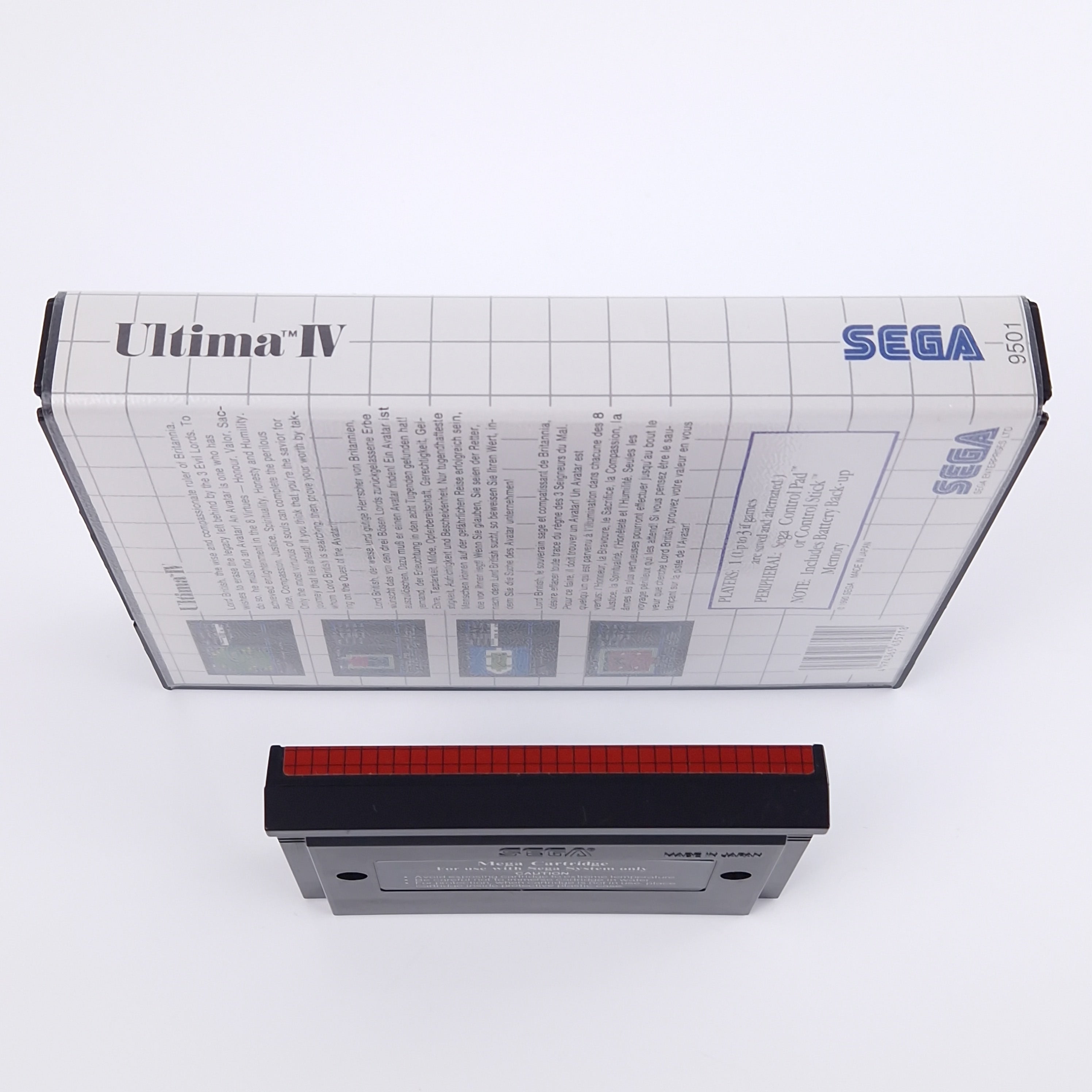 Sega Master System Spiel – Ultima IV Map OVP PAL