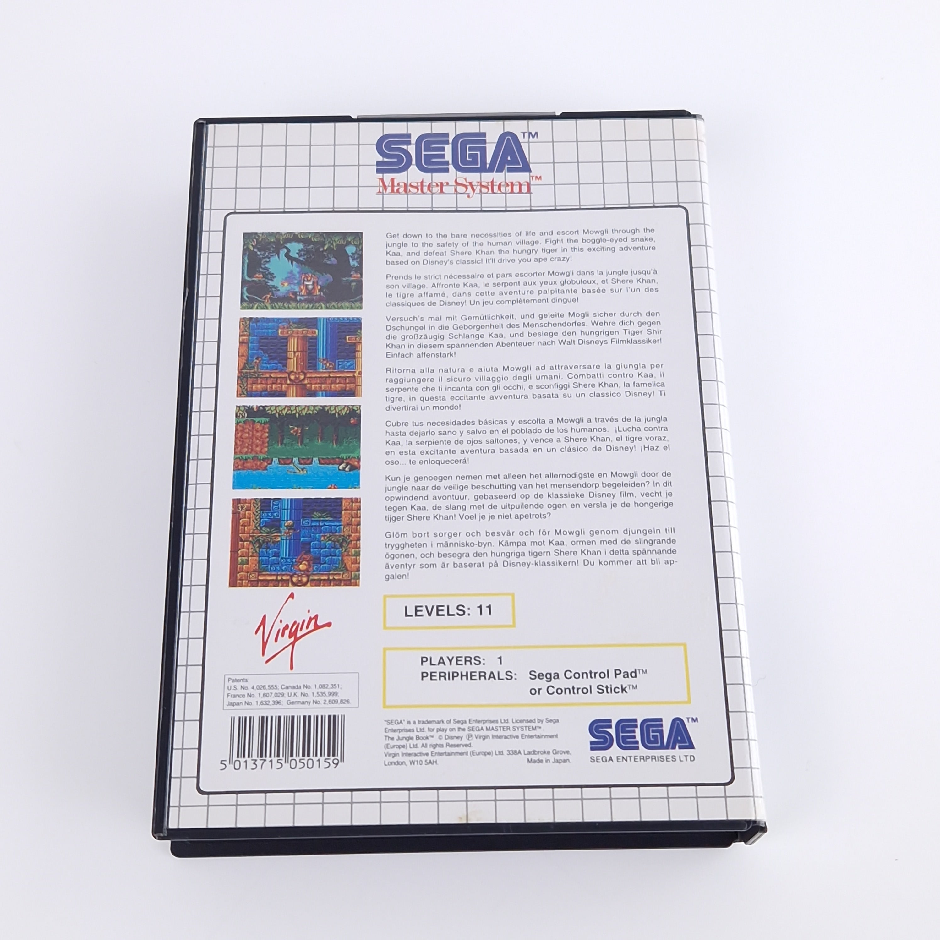 Sega Master System Spiel – Walt Disneys Dschungelbuch OVP PAL