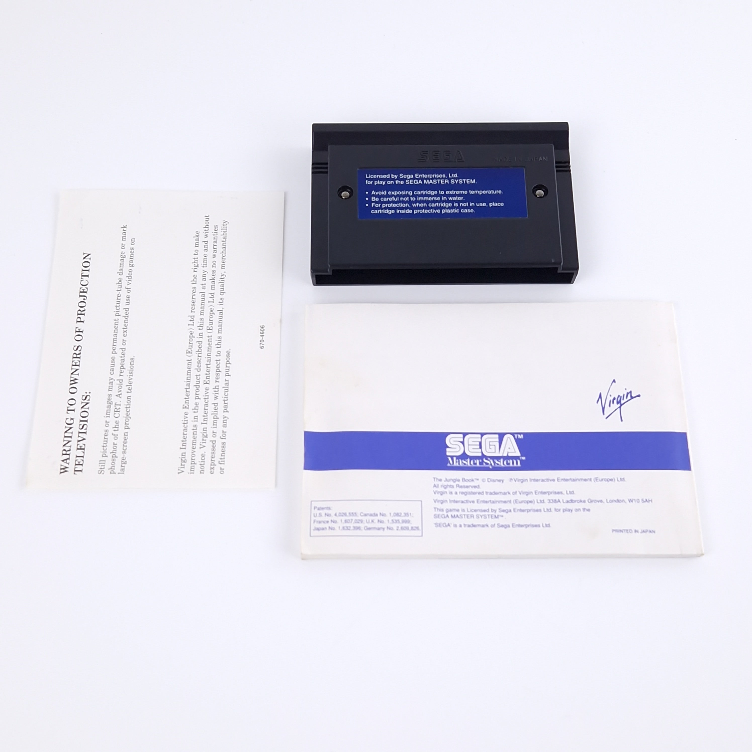 Sega Master System Spiel – Walt Disneys Dschungelbuch OVP PAL