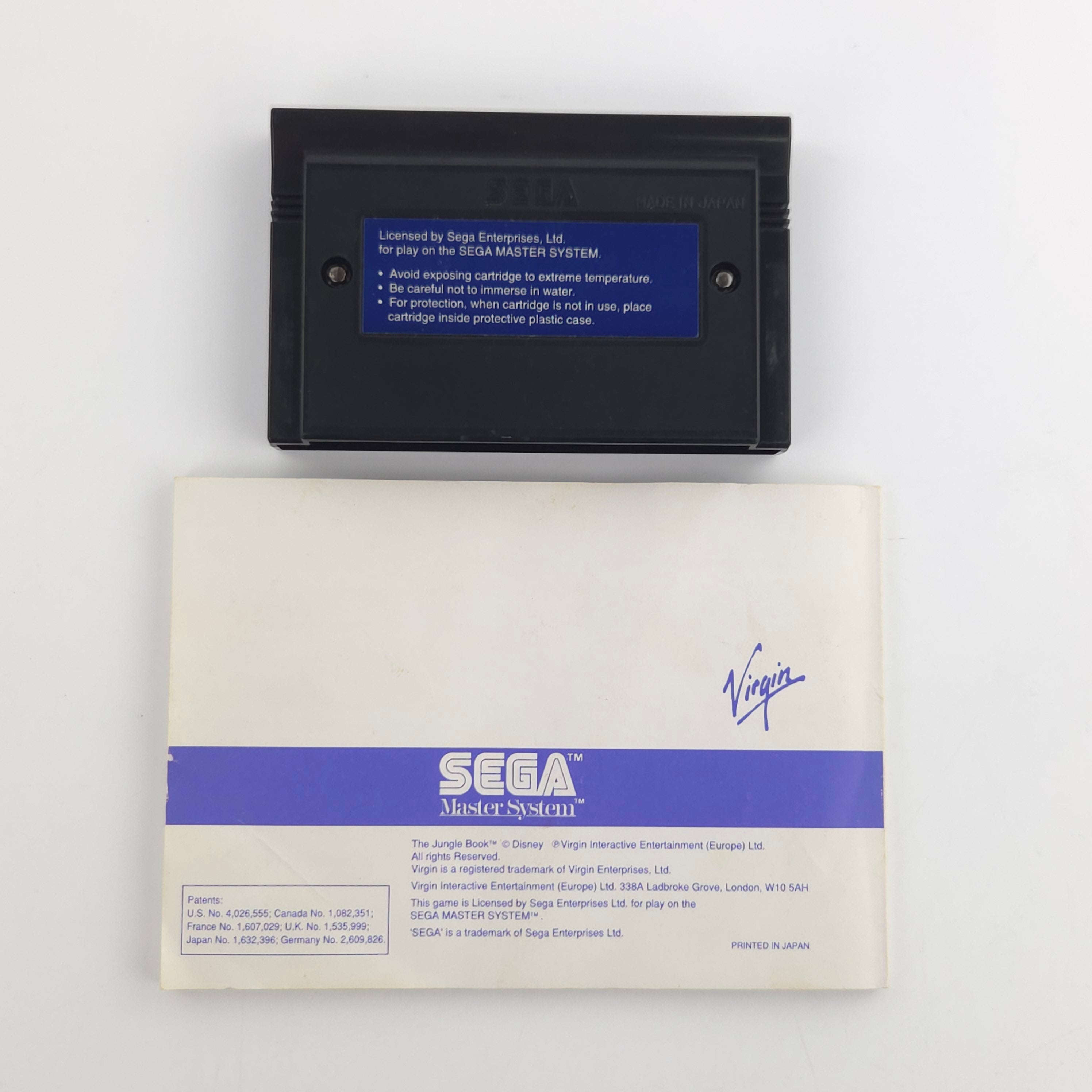 Sega Master System Spiel Das Dschungelbuch OVP PAL EUR
