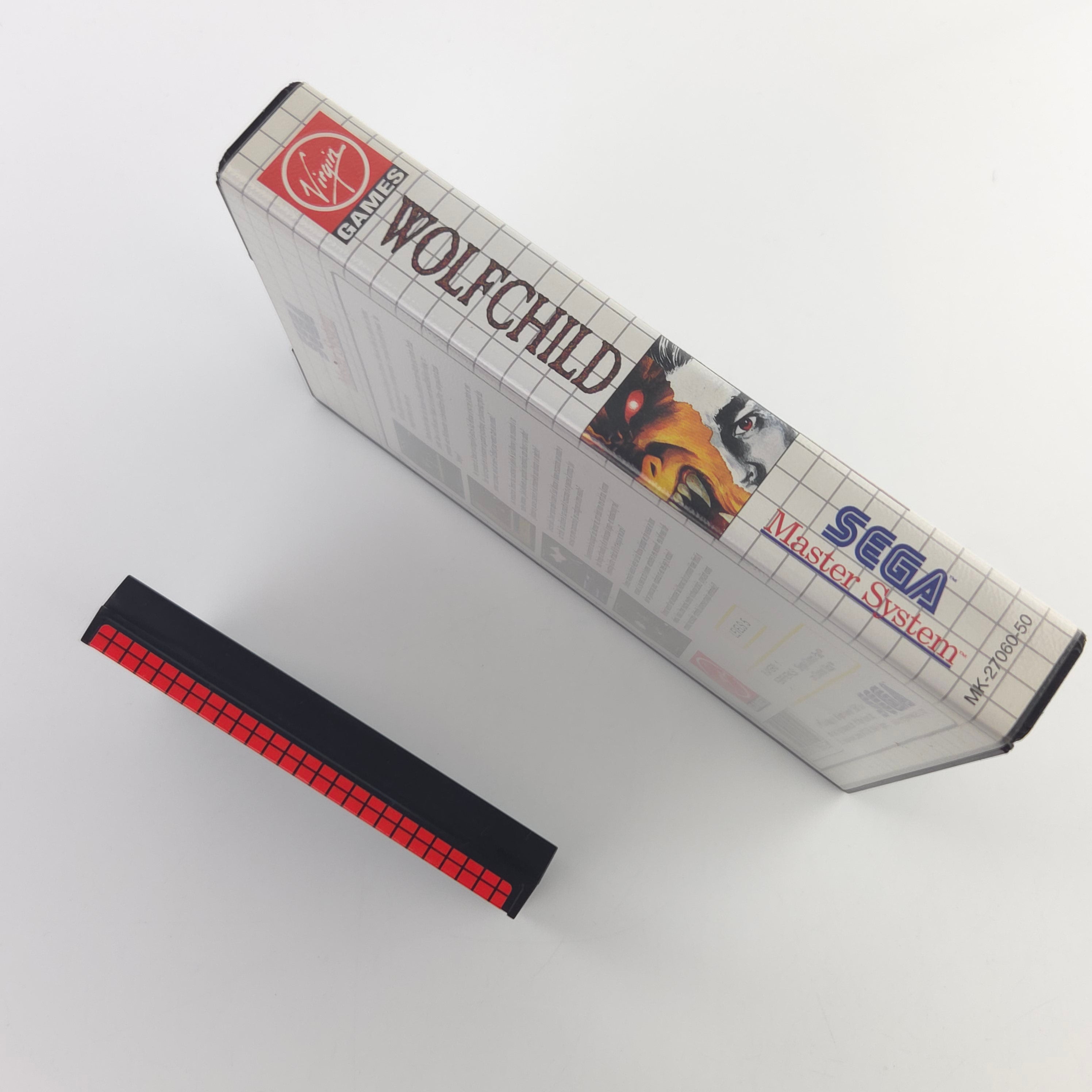 Sega Master System Spiel Wolfchild Modul Anleitung OVP PAL